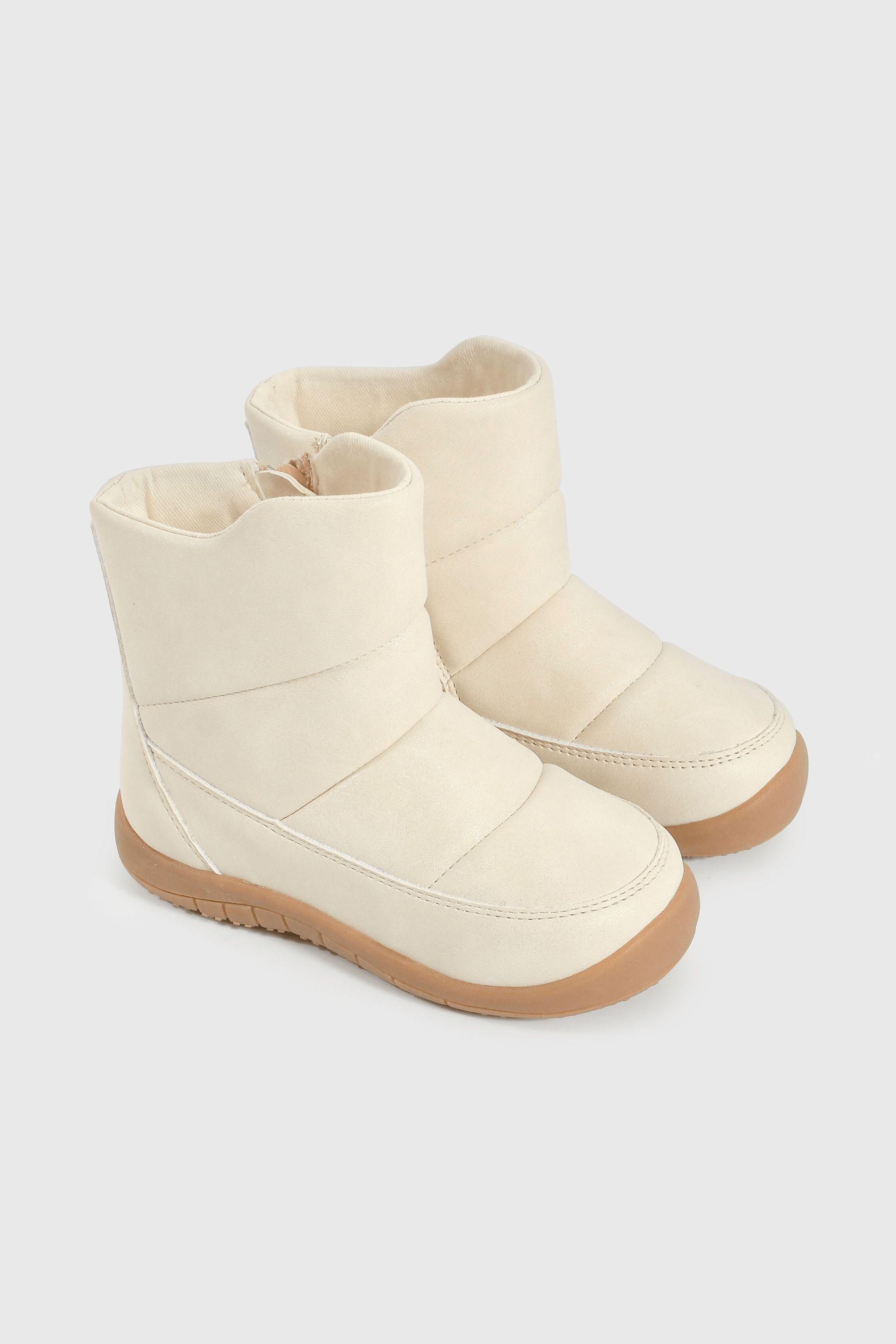 Bootie Caminante de Niña Caña Media Amarillo Edad 12 a 4 Años-0