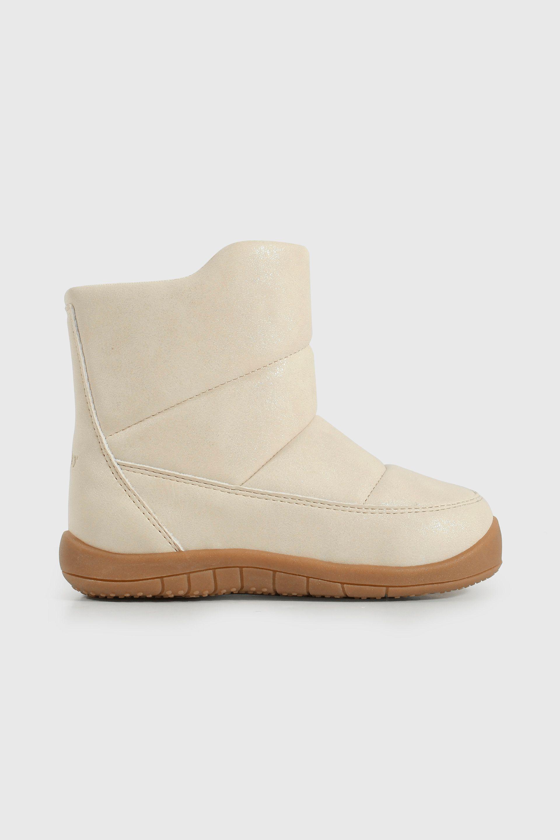 Bootie Caminante de Niña Caña Media Amarillo Edad 12 a 4 Años-1