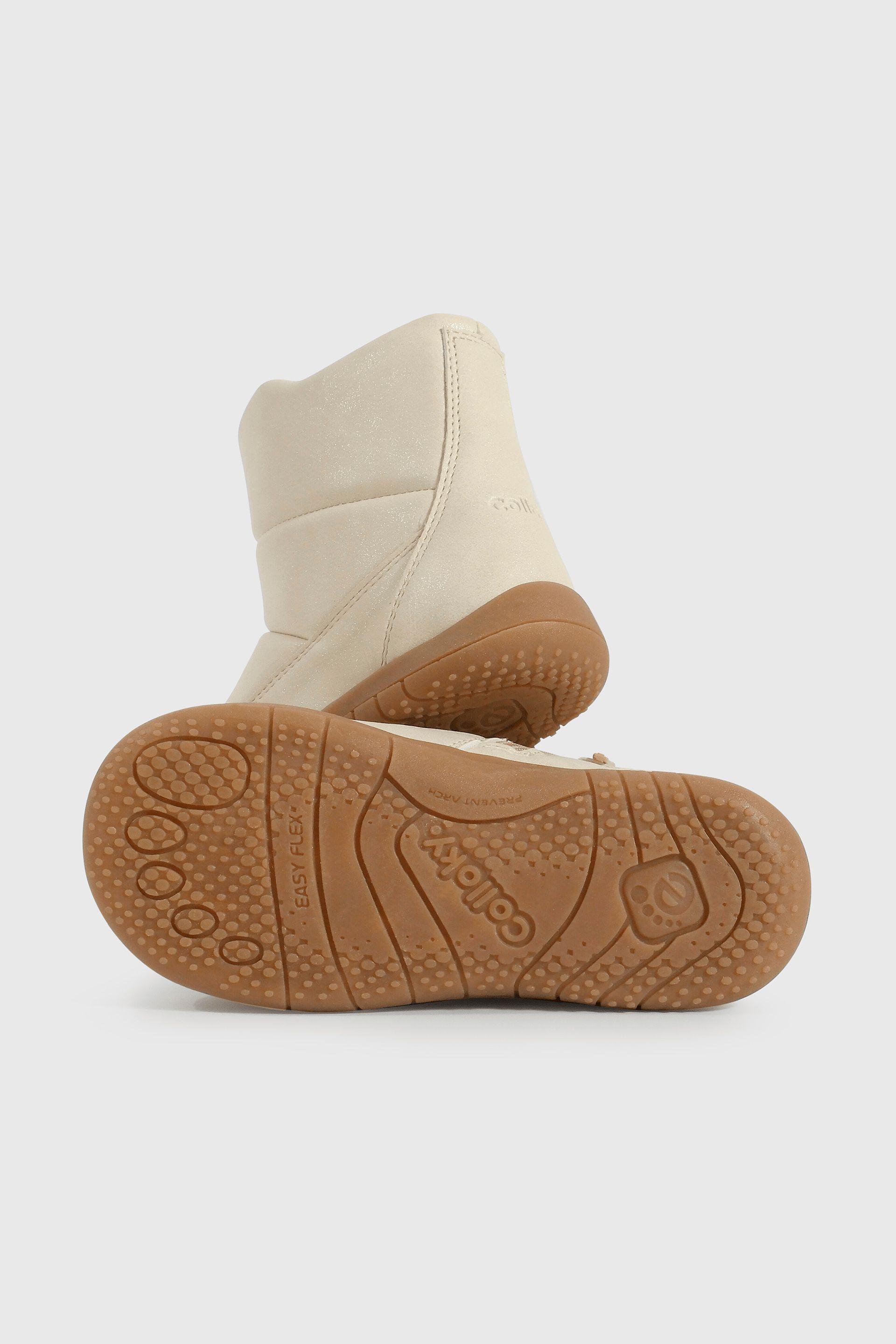 Bootie Caminante de Niña Caña Media Amarillo Edad 12 a 4 Años-2