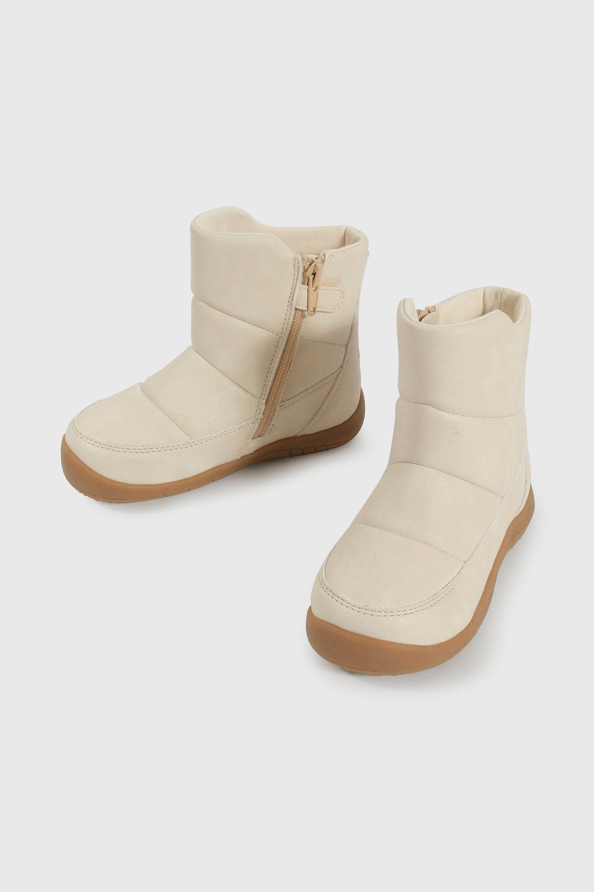 Bootie Caminante de Niña Caña Media Amarillo Edad 12 a 4 Años-3