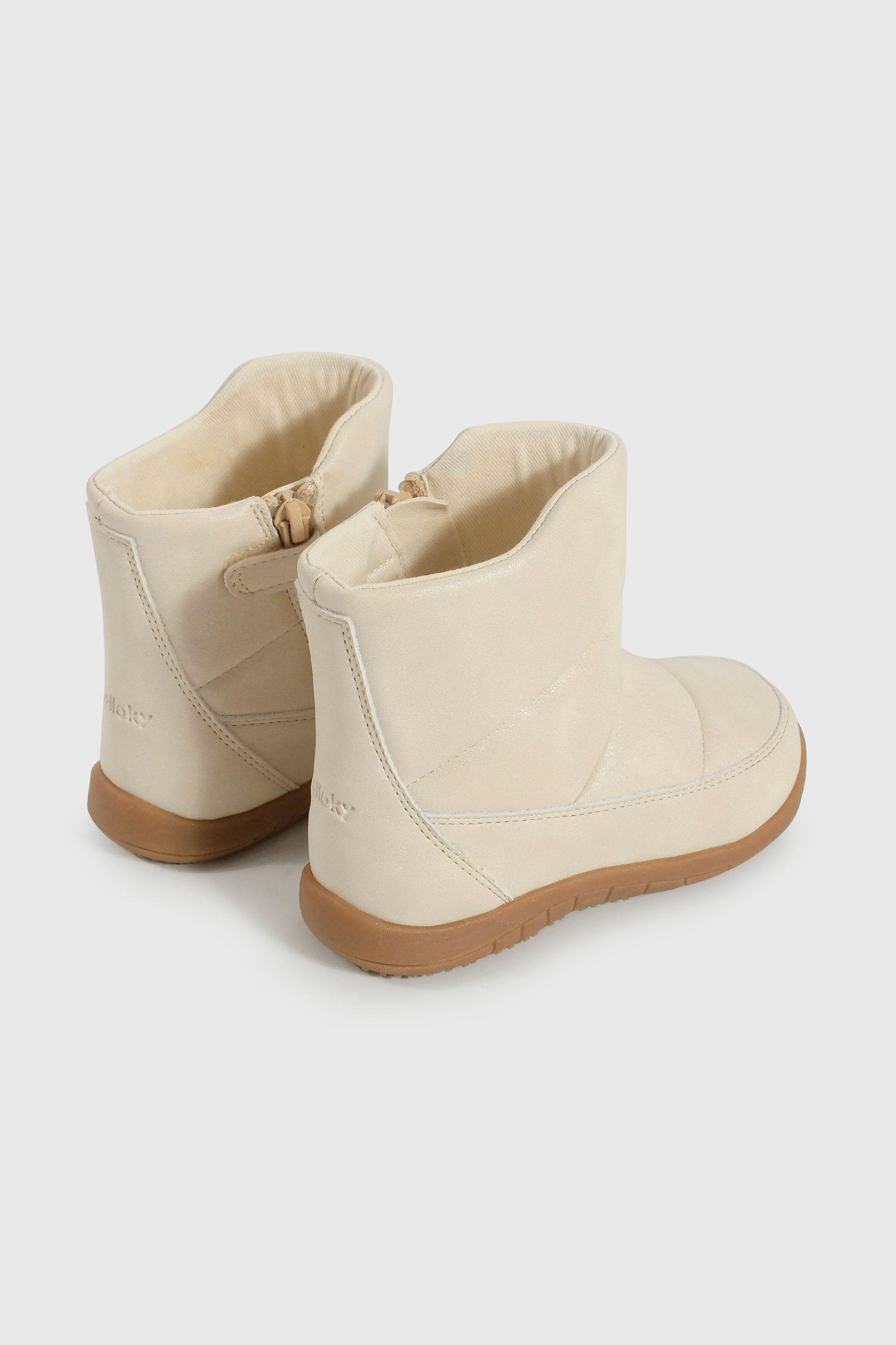 Bootie Caminante de Niña Caña Media Amarillo Edad 12 a 4 Años-4