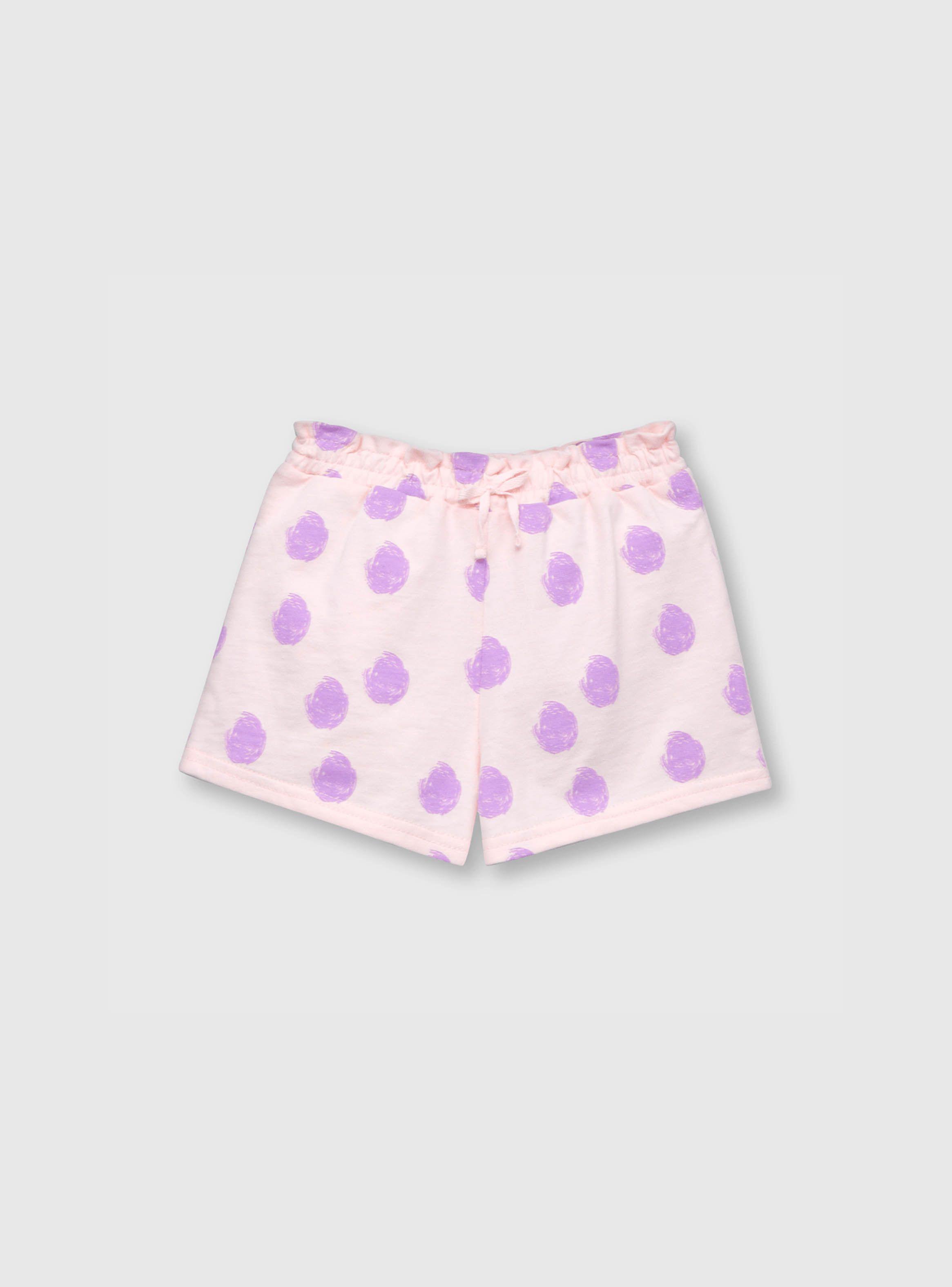 Short De Bebe Niña Estampado Rosado (3 A 36 Meses) Colloky-0