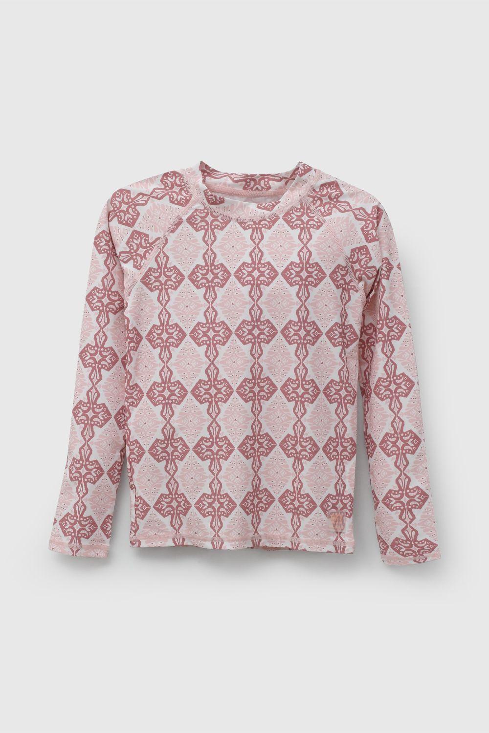 Polera Playa UV Estampado De Niña POLY0235V26-1