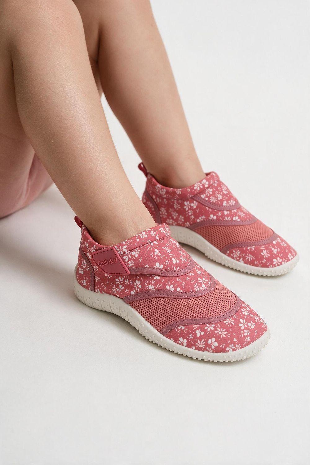 Zapatilla De Agua Rosada Niña 28-33 Colloky-1
