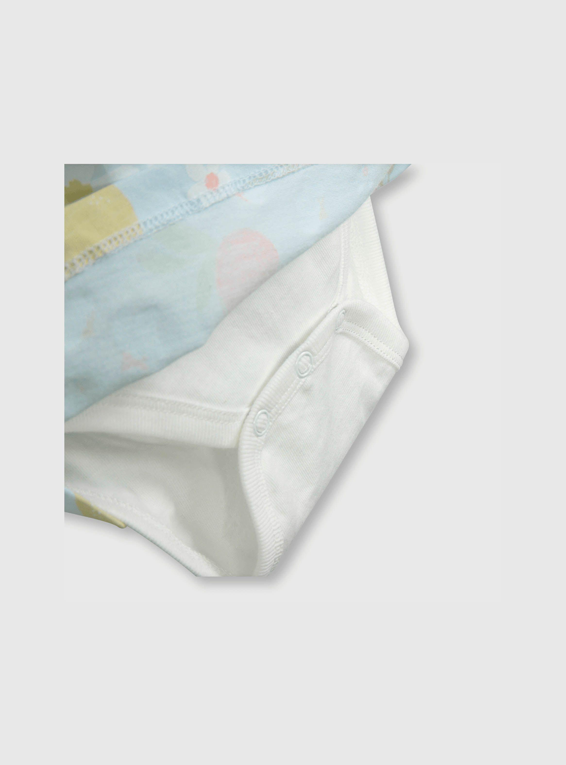 Vestido Niña Celeste (0 A 6 Meses) Colloky-3