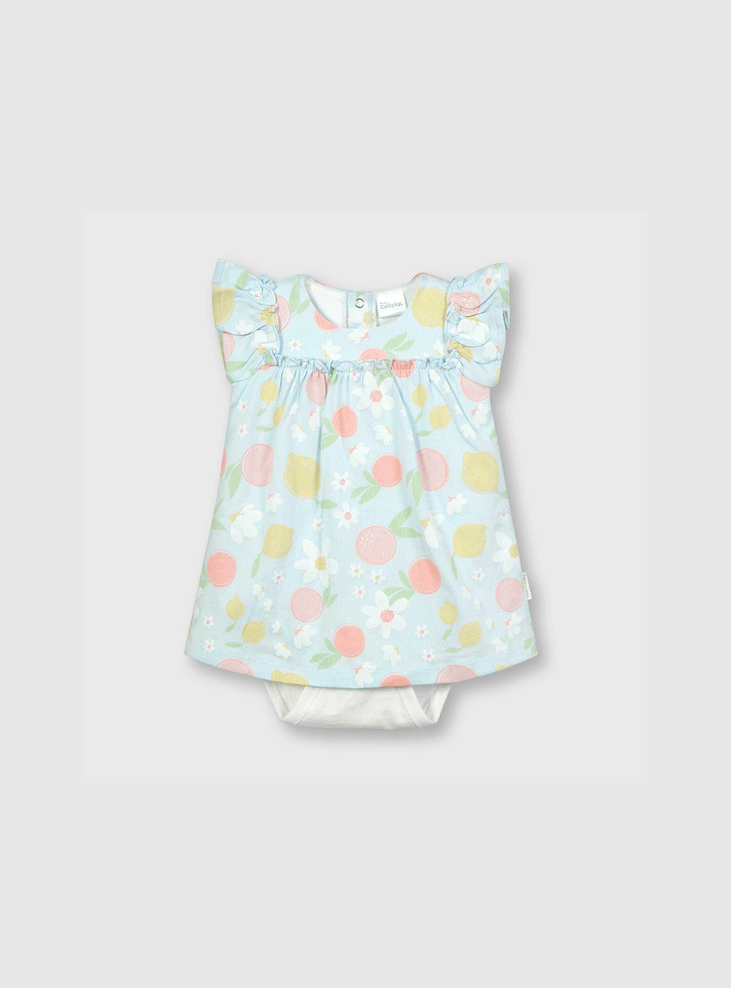 Vestido Niña Celeste (0 A 6 Meses) Colloky-0