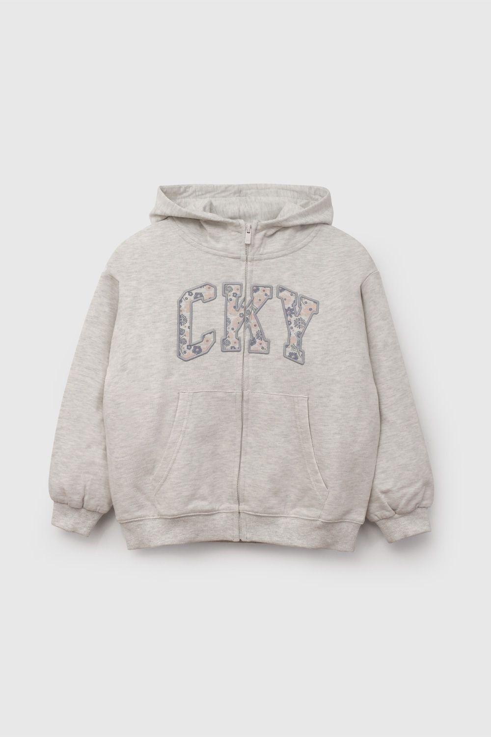 Polerón Gris Cky De Niña PLPO1006V26-0