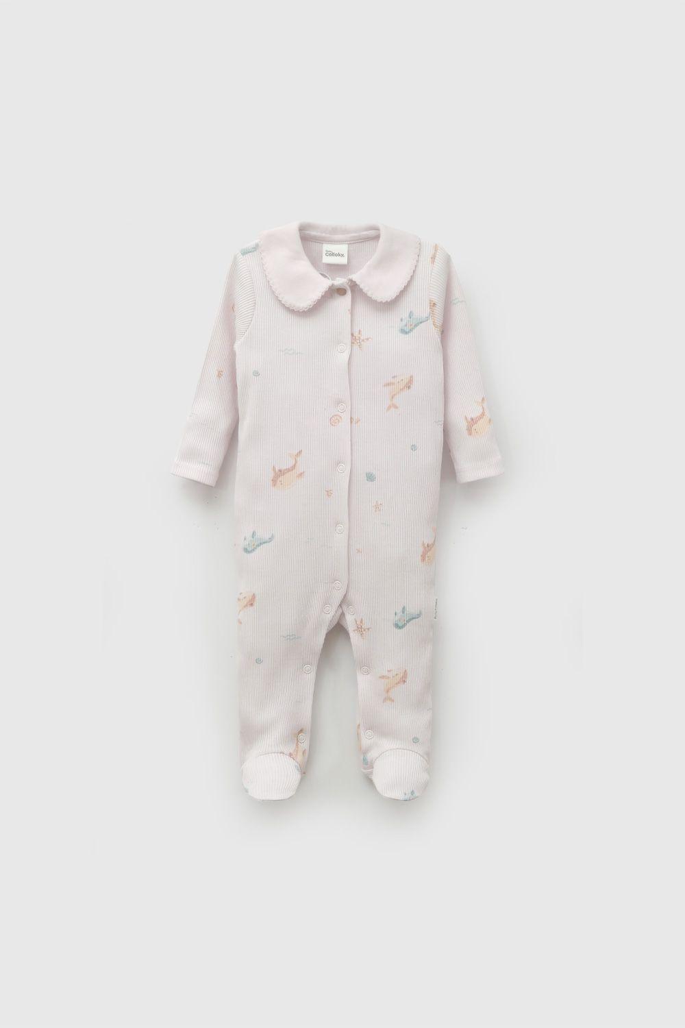 Osito Morado Cuello Navy De Bebé OLPU0414V26-0