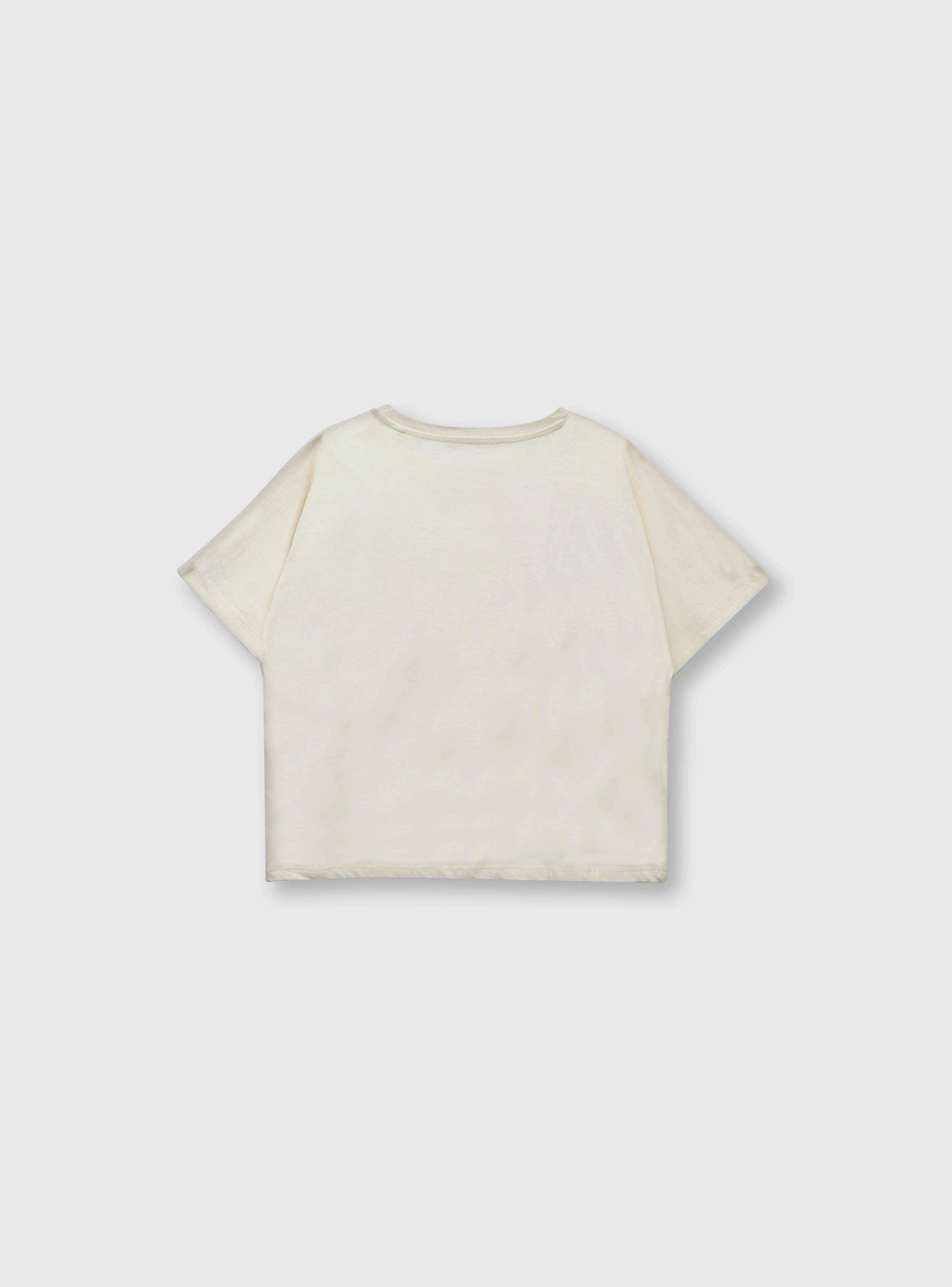 Polera De Niña Flores Beige (2 A 12 Años) Colloky-1