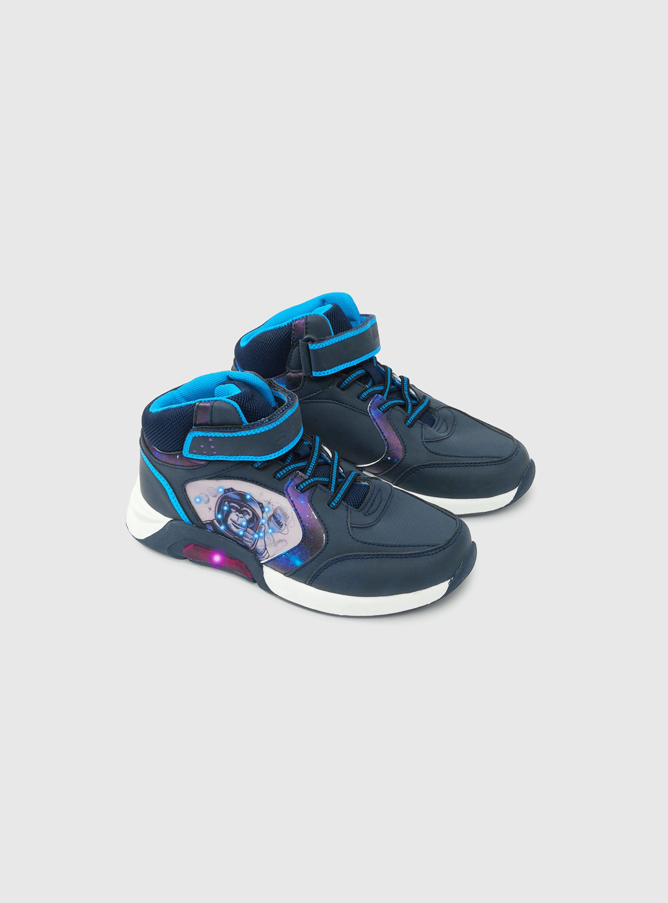 Zapatilla luces Niño Azul 50086 Colloky-0