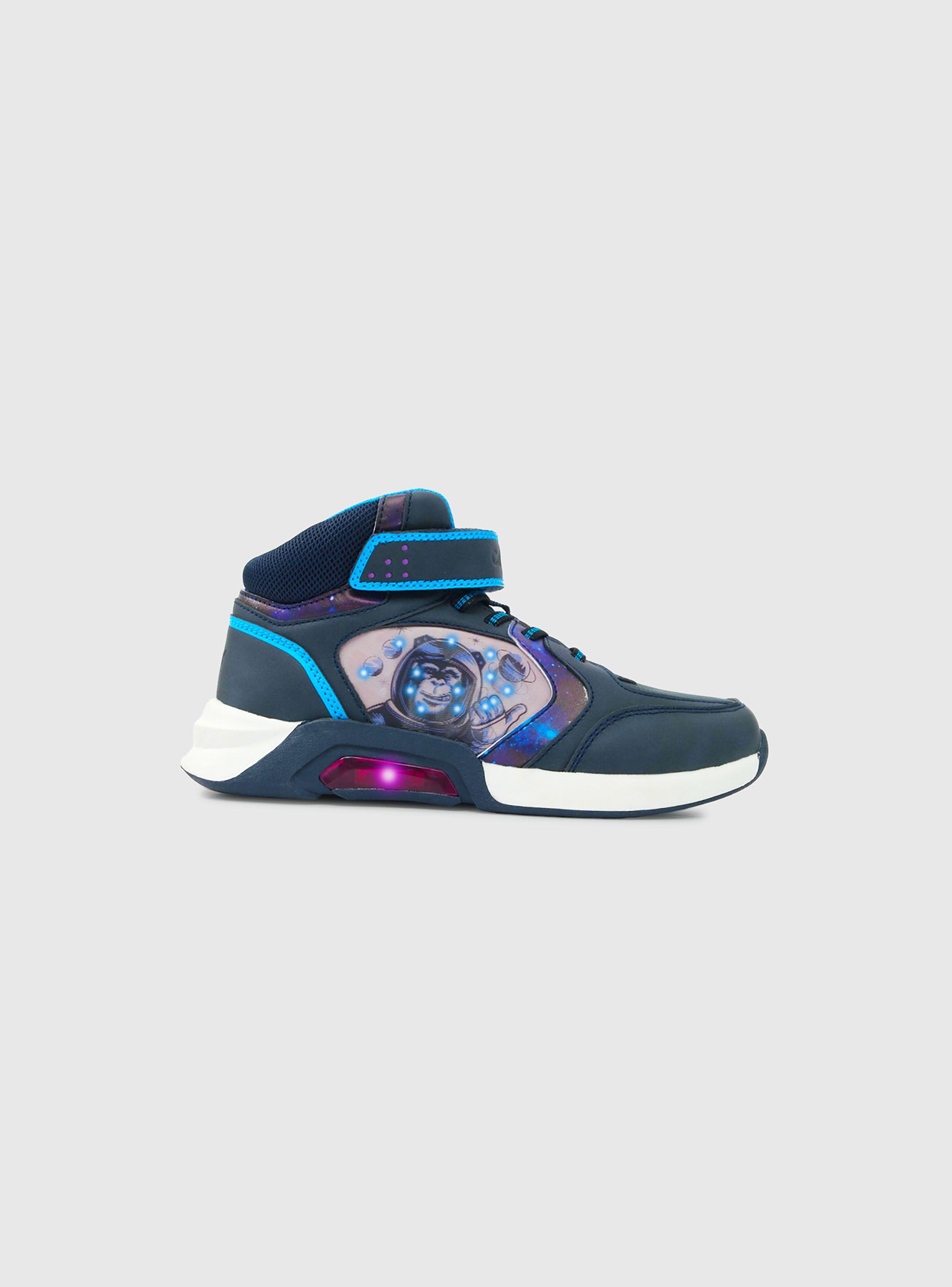 Zapatilla luces Niño Azul 50086 Colloky-1