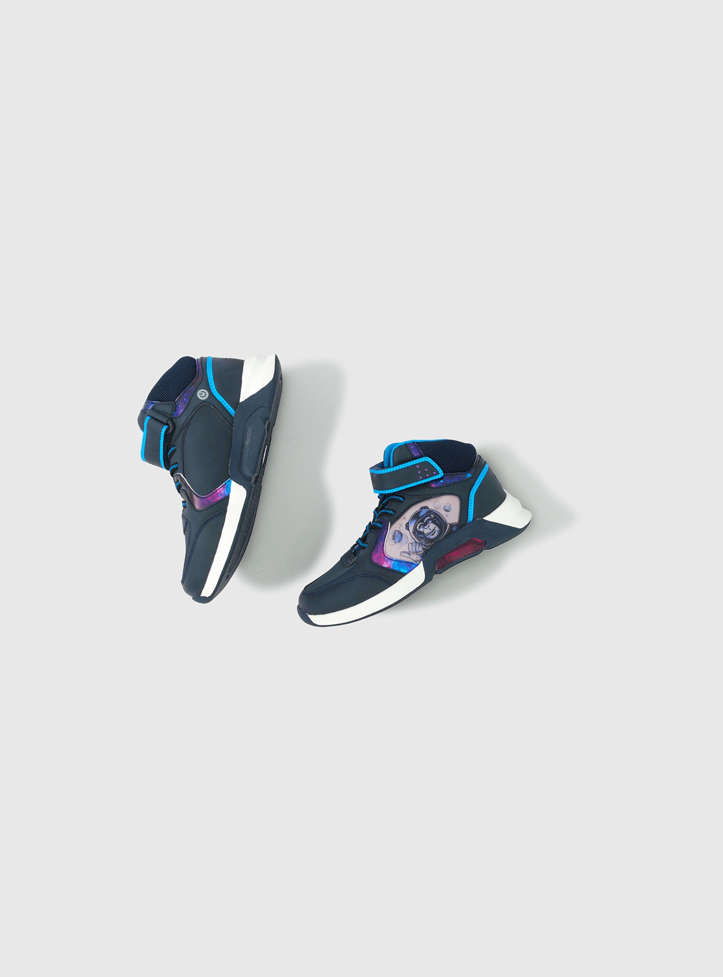 Zapatilla luces Niño Azul 50086 Colloky-3