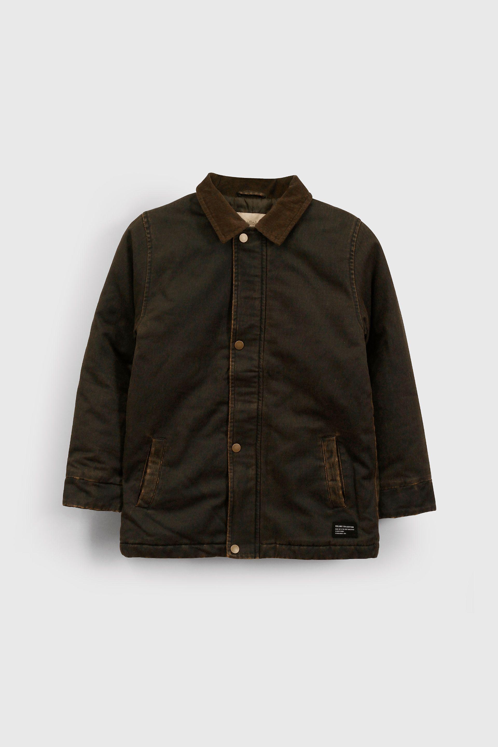 Chaqueta Encerada Verde-0