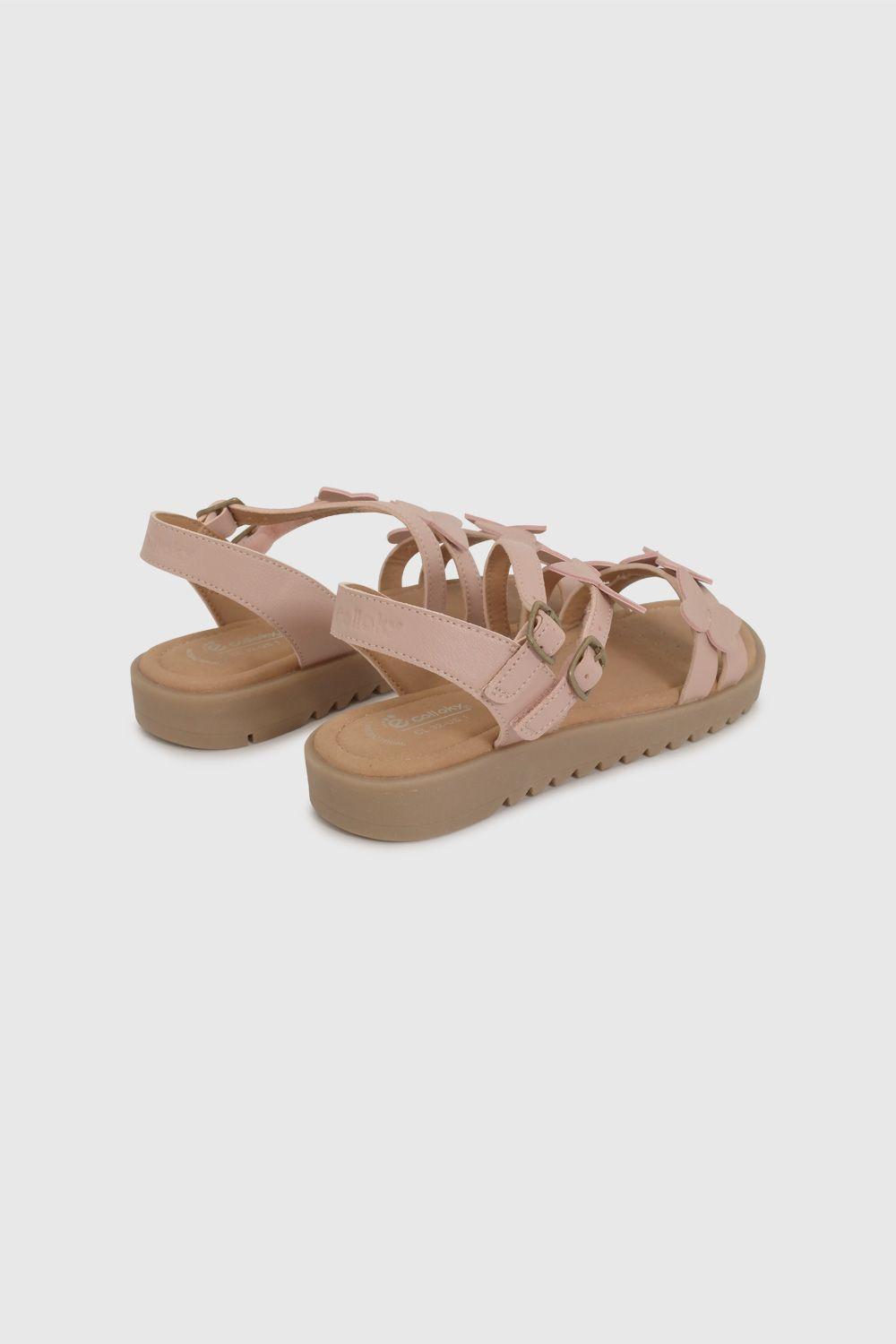 Sandalia Rosada con Aplicaciones de Mariposas 53080230V26-4