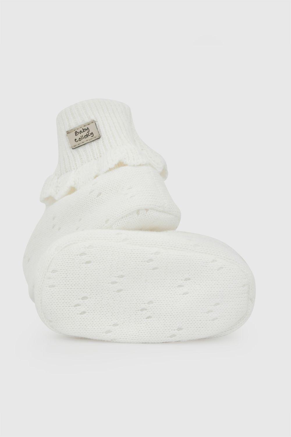 Zapato Tejido Blanco Unisex 0/6M - 6/12M Colloky-2