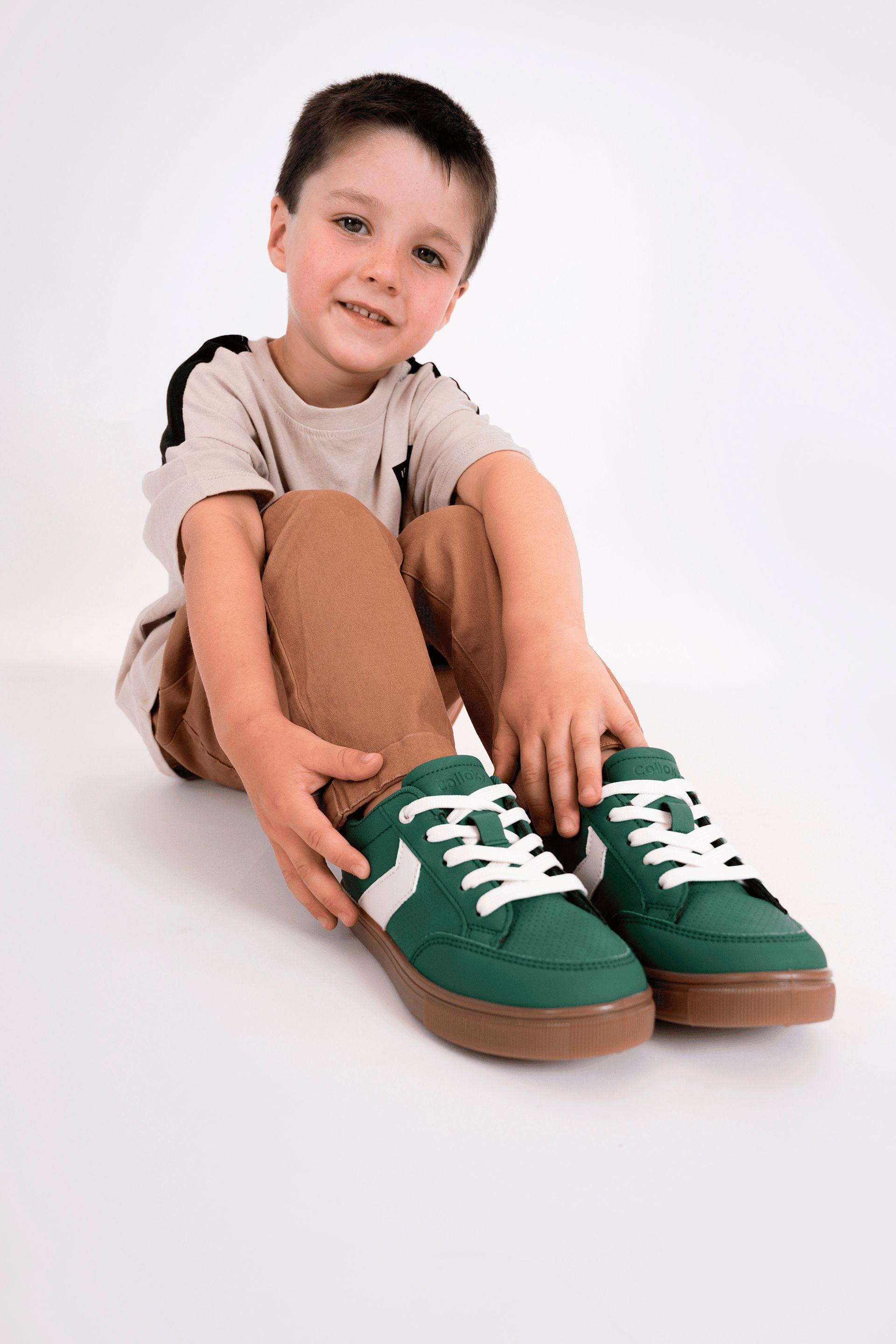 Zapatilla Lifestyle Verde de Niño-1