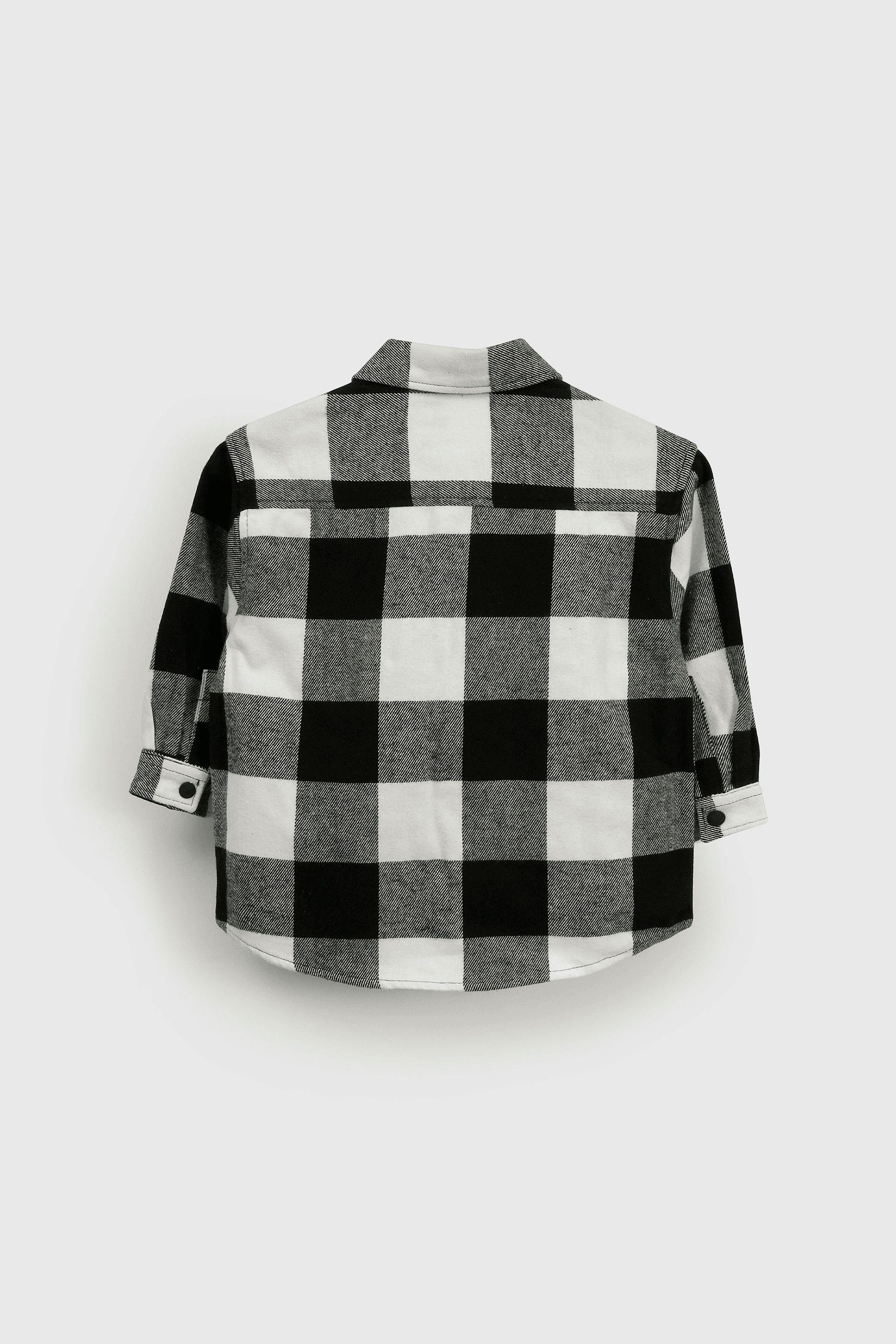 Sobre camisa Negra Cuadros-1