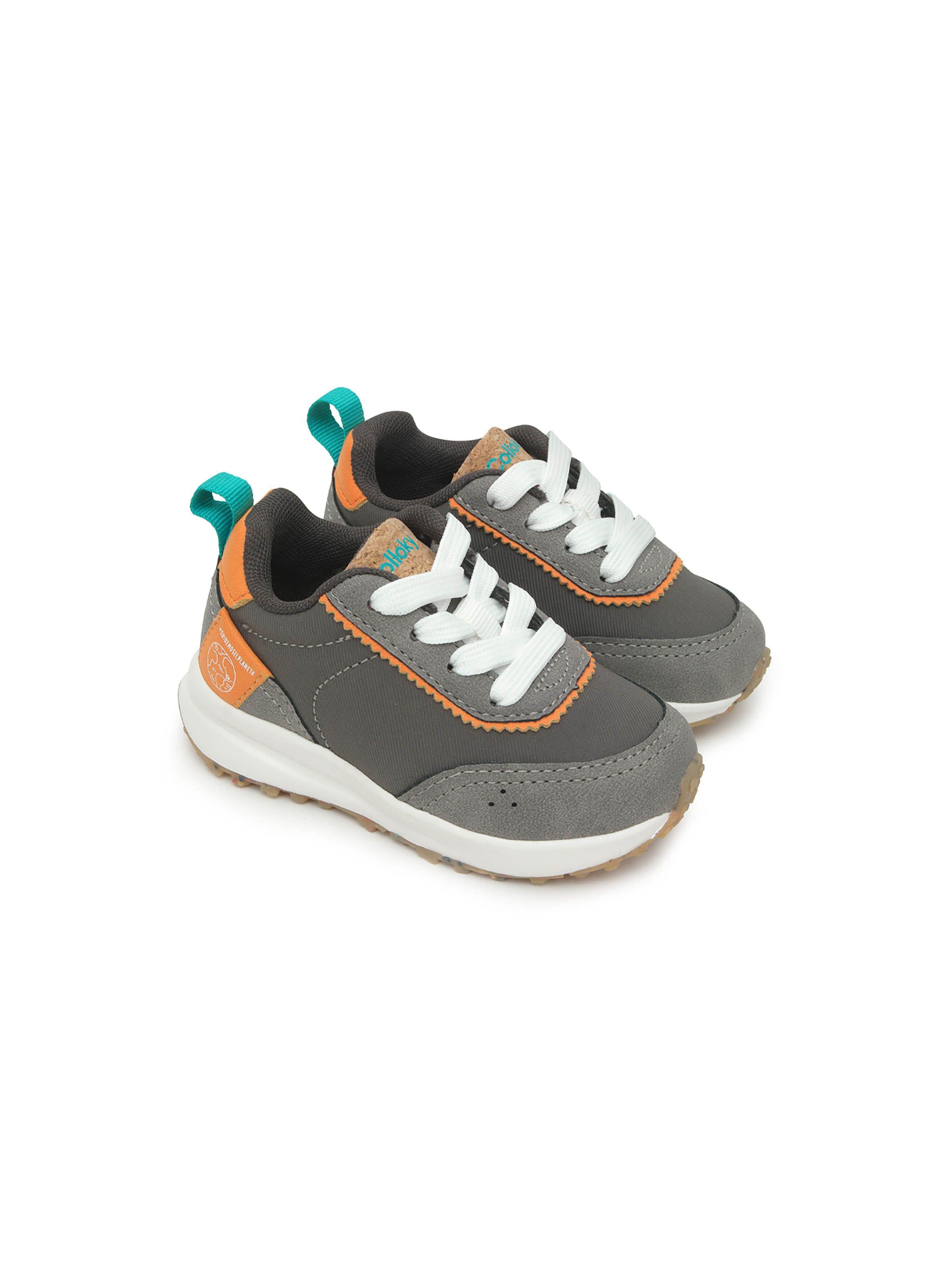 Zapatilla De Niño Urbana Reciclada Gris (21 A 27) Colloky-0