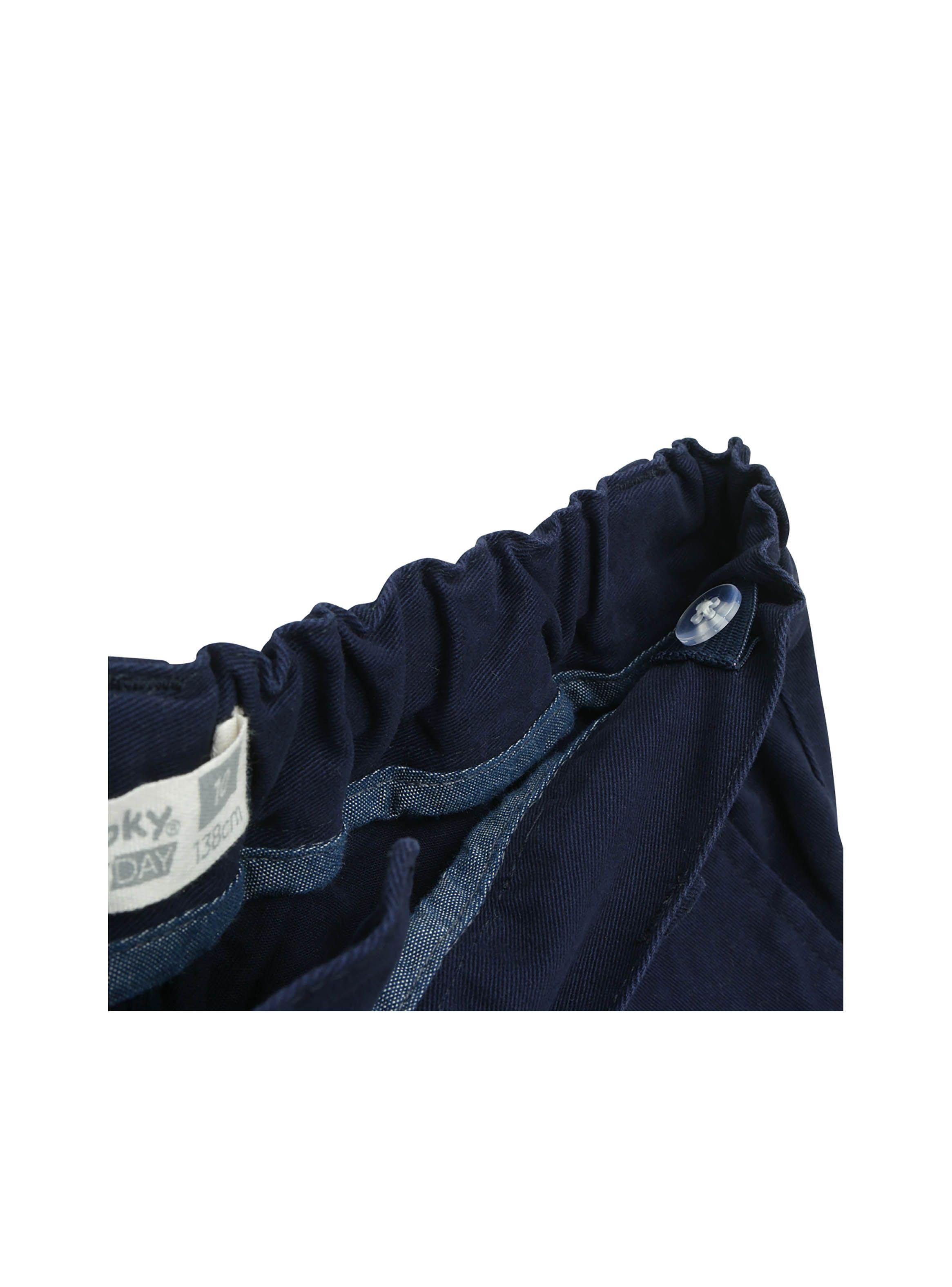 Bermuda De Niño Gabardina Azul (2 A 12 Años) Colloky-2