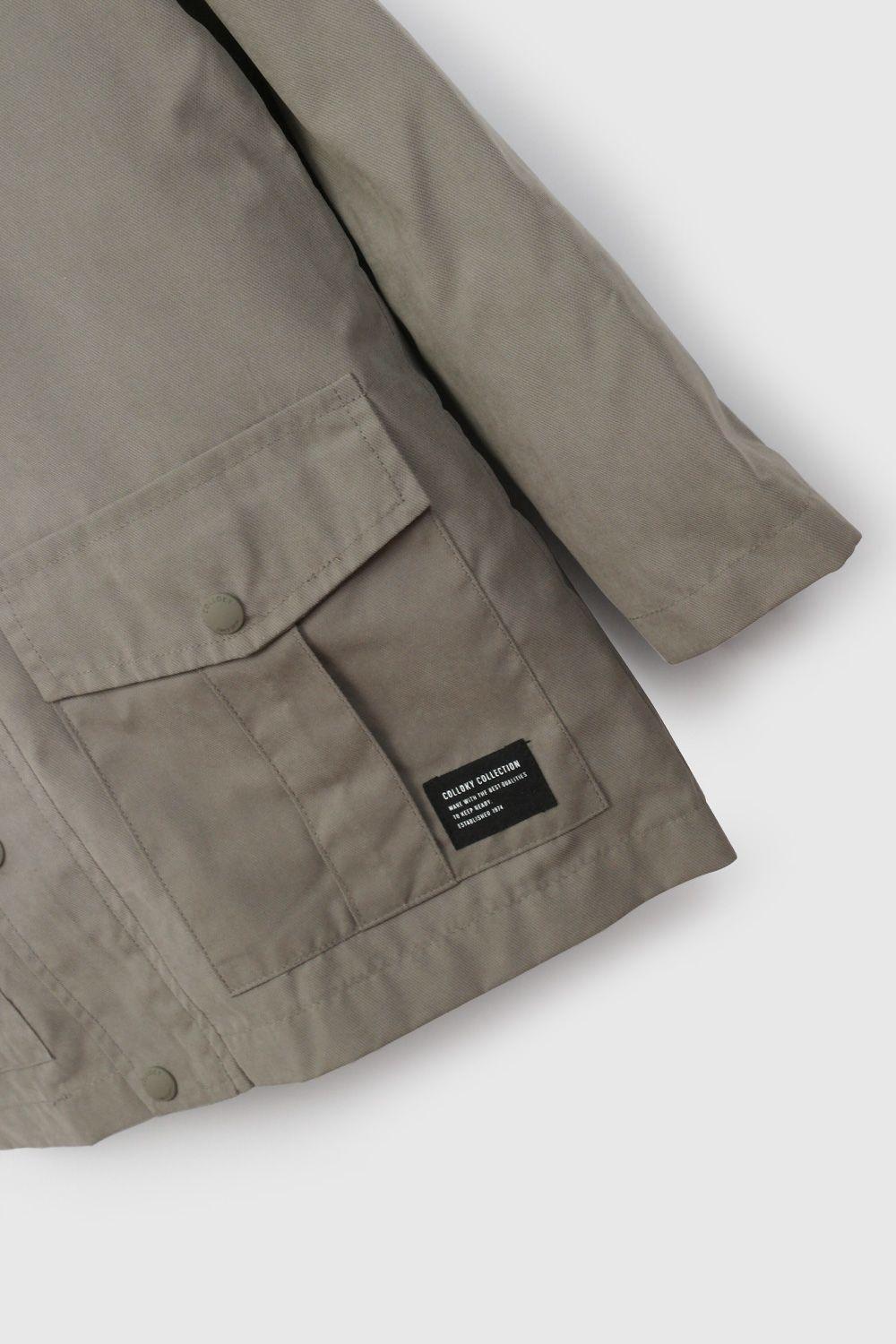 Chaqueta Verde Gabardina De Niño CQGB0190V26-4