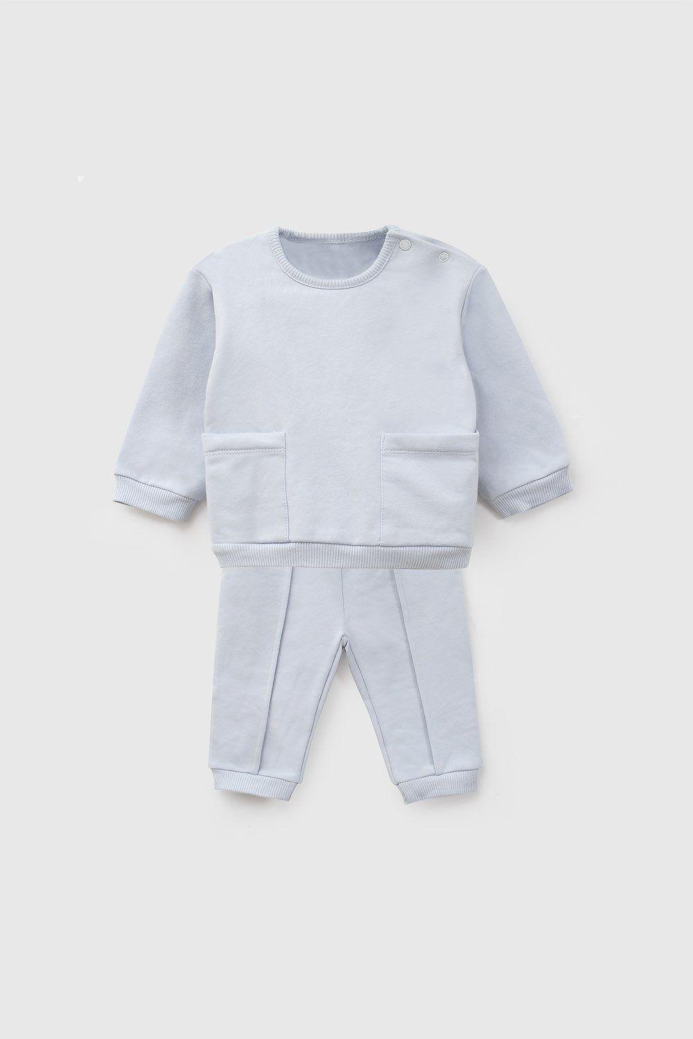 Set Polerón/Pantalón Niño Celeste 8034 Colloky-0