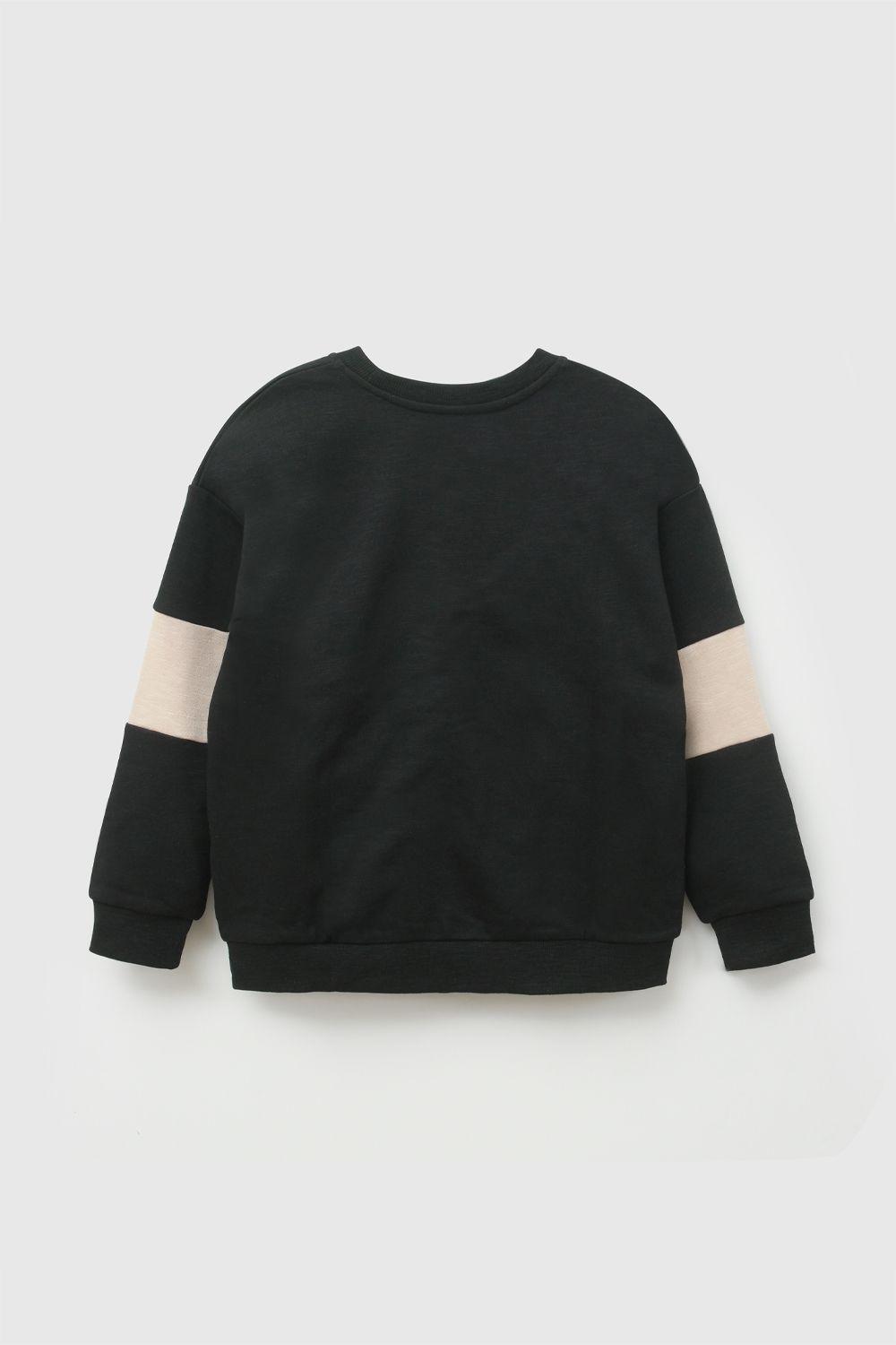 Poleron Colloky polycotton niño negro 3-4A a 12-13A-2