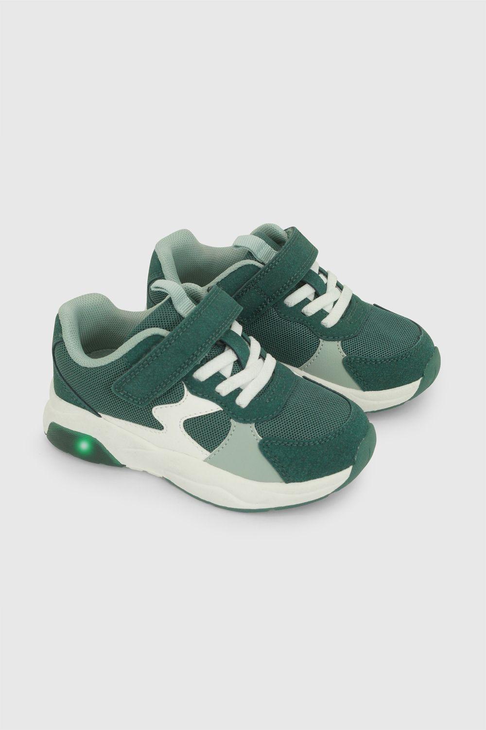 Zapatilla Luces Verde Niño 21-27 Colloky-0