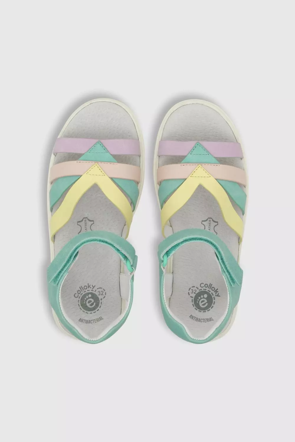 Sandalia Niña Plataforma Multicolor Antibacterial-3