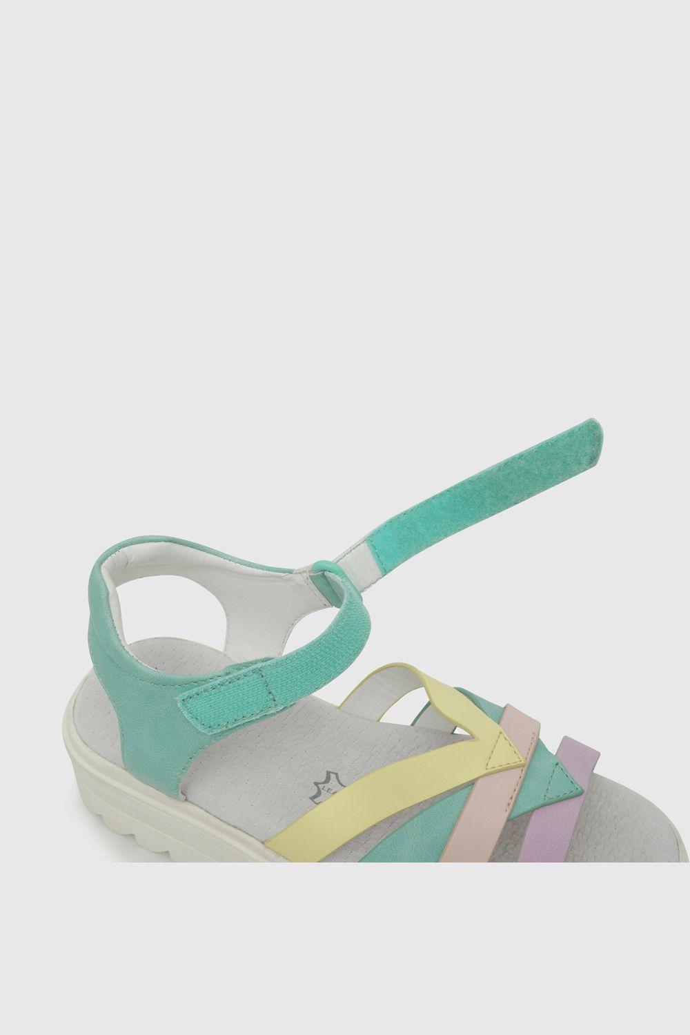 Sandalia Niña Plataforma Multicolor Antibacterial-4