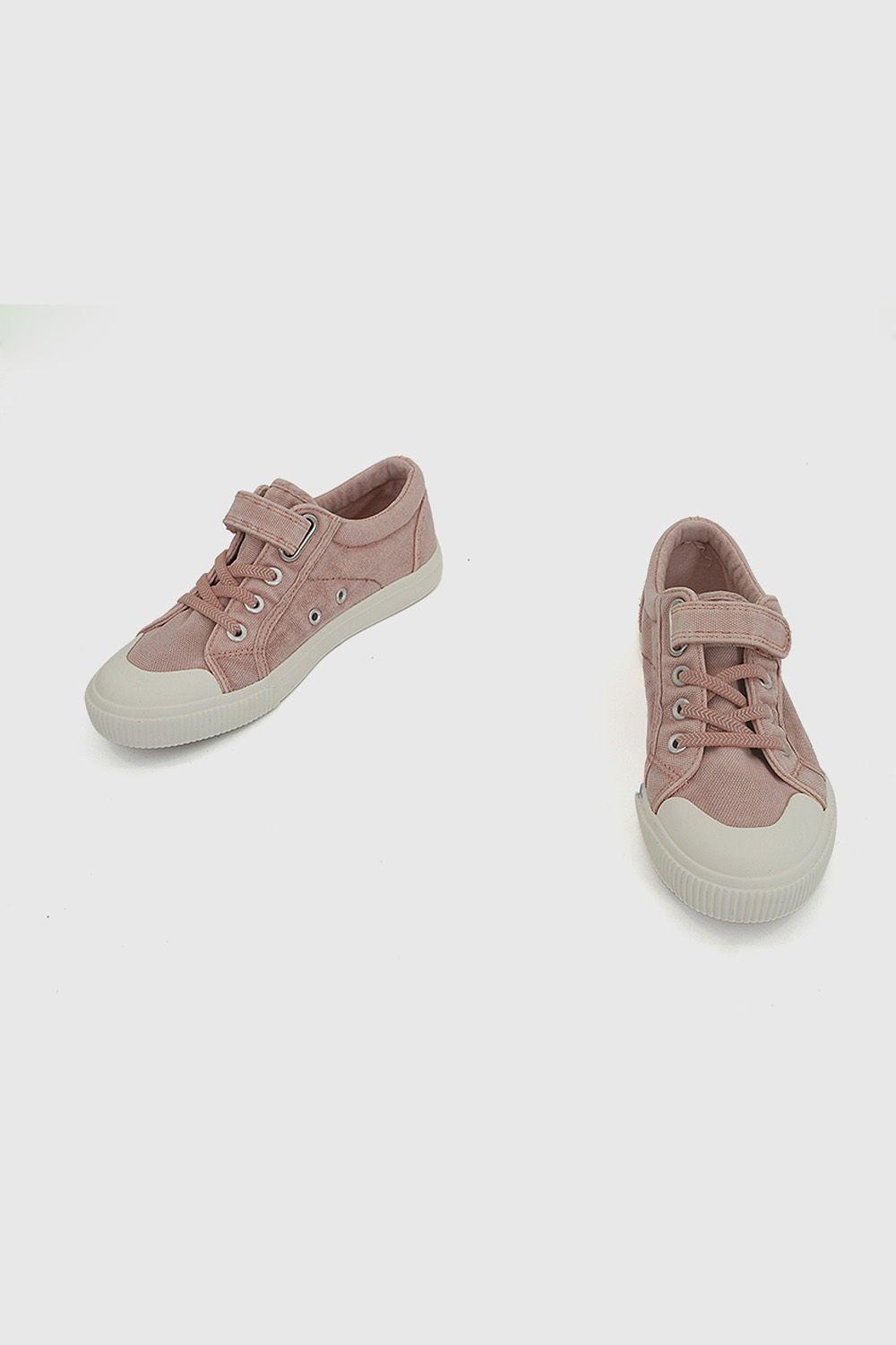 Zapatilla Lona Rosada Niña 28-33 Colloky-3