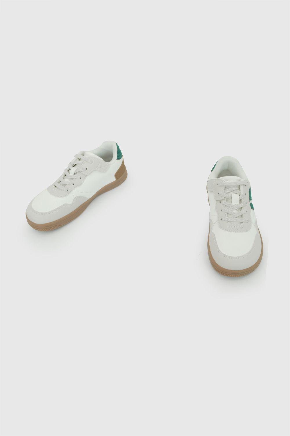Zapatilla capellada urbana niño blanco 28-38-3