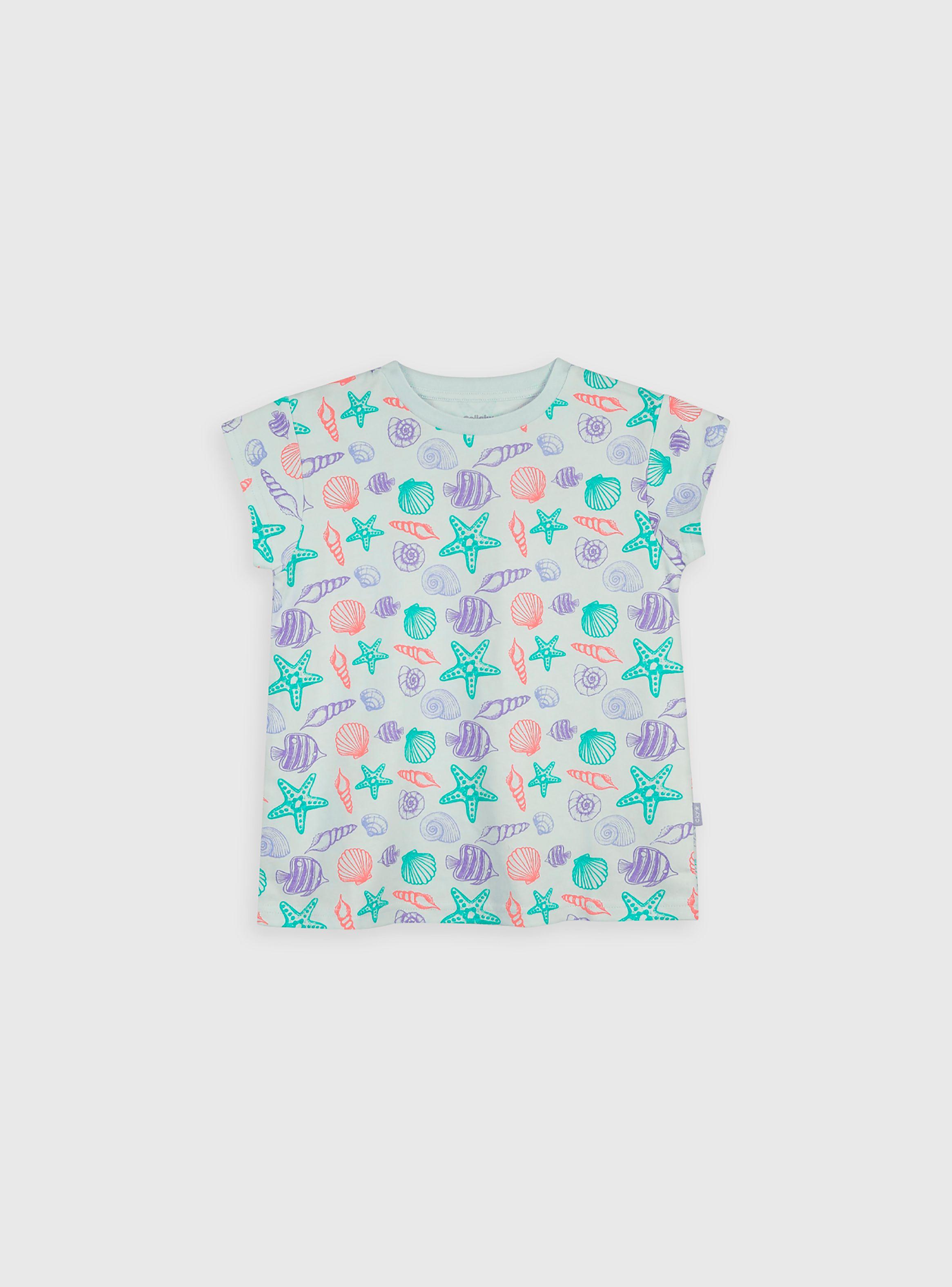 Pijama Niña Celeste 56103 Colloky-1