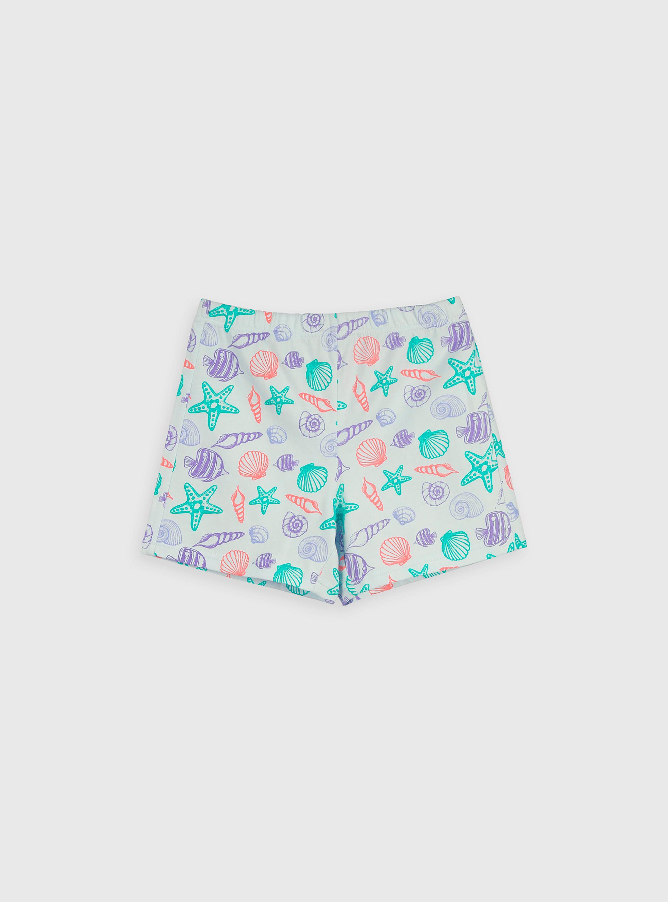 Pijama Corto Celeste Oceano Niña-3