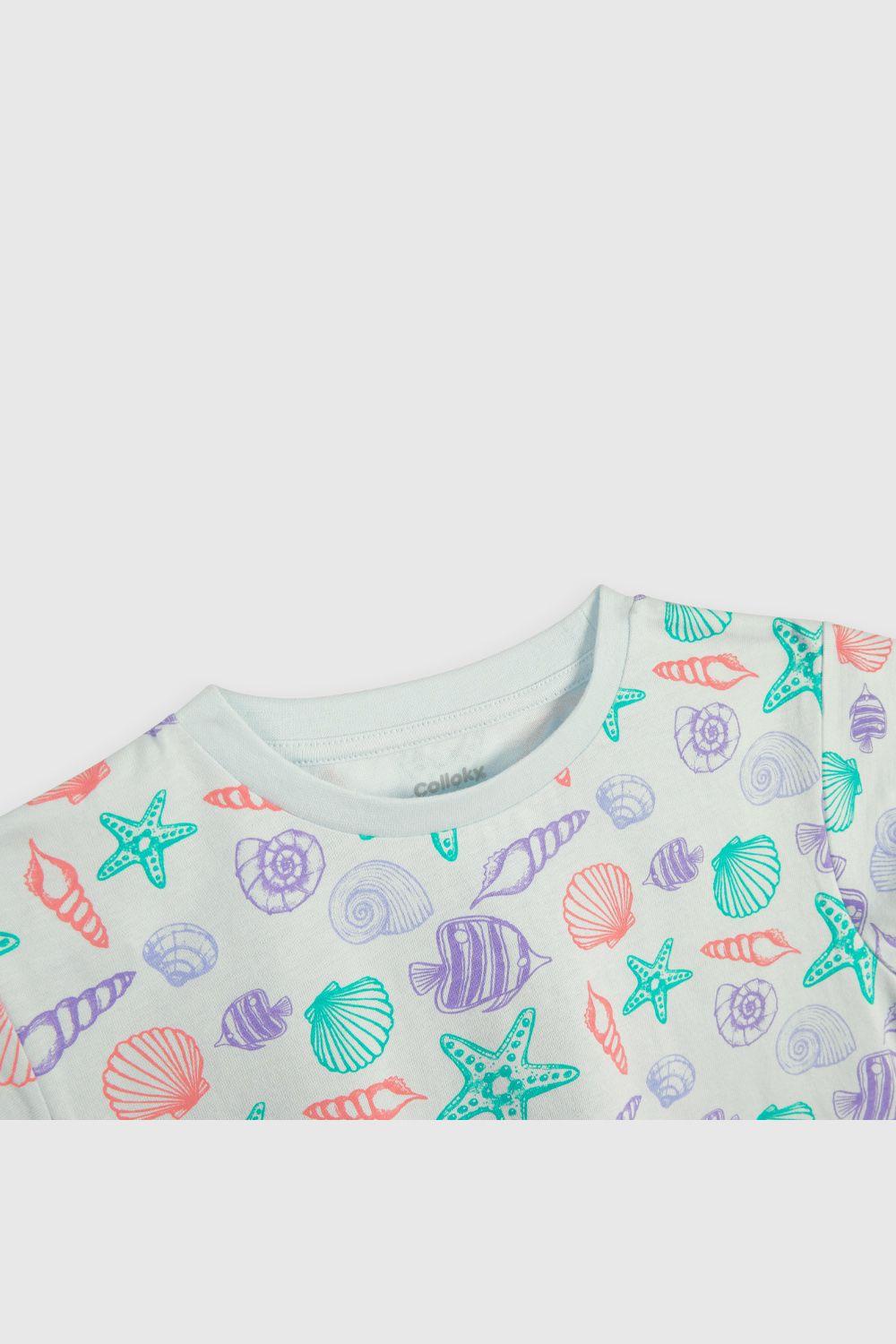 Pijama Coleccion Niña Celeste PJJE2640V25-3