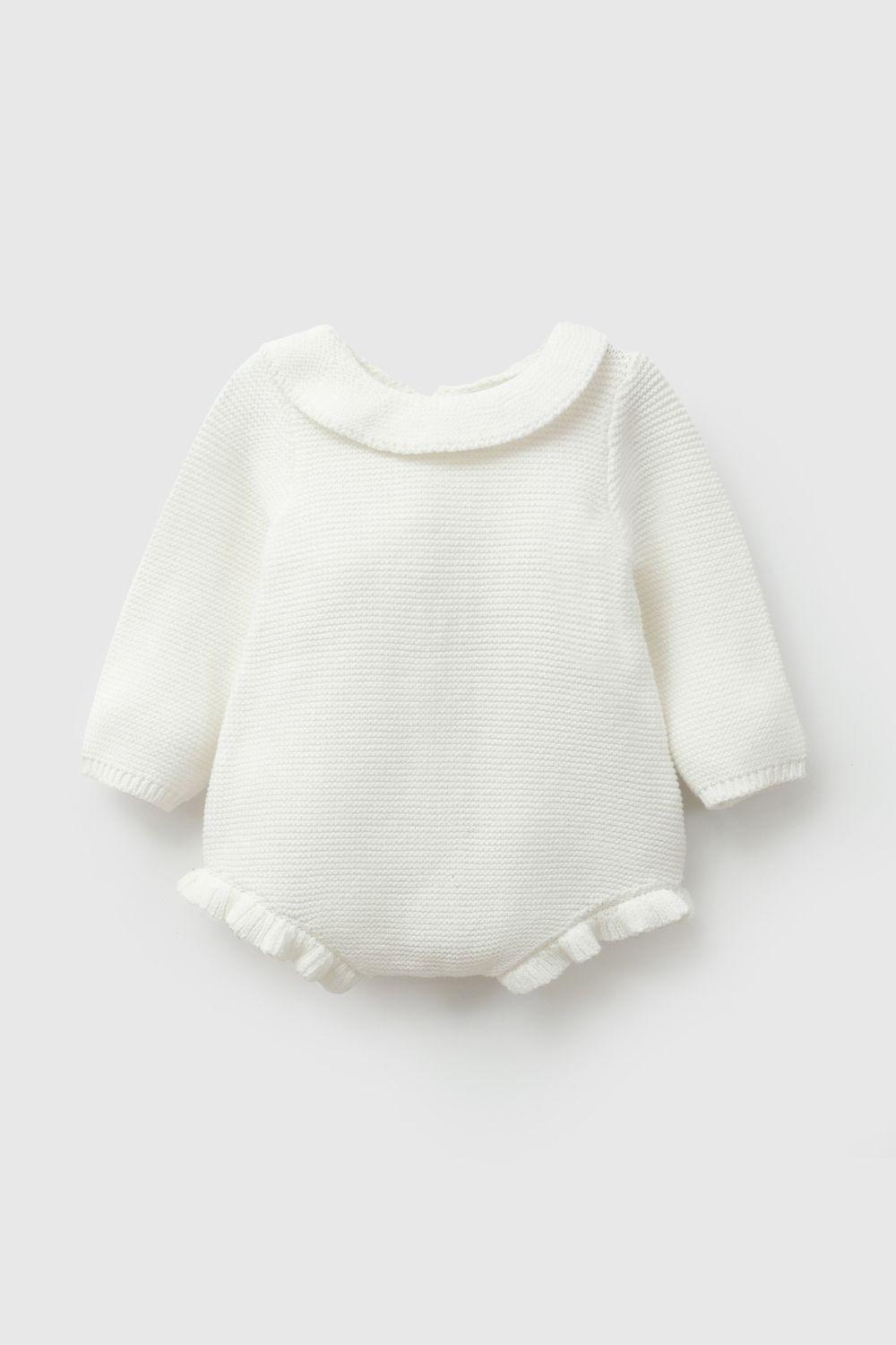 Body Tejido Blanco Niña Rn a 6-9M Colloky-0