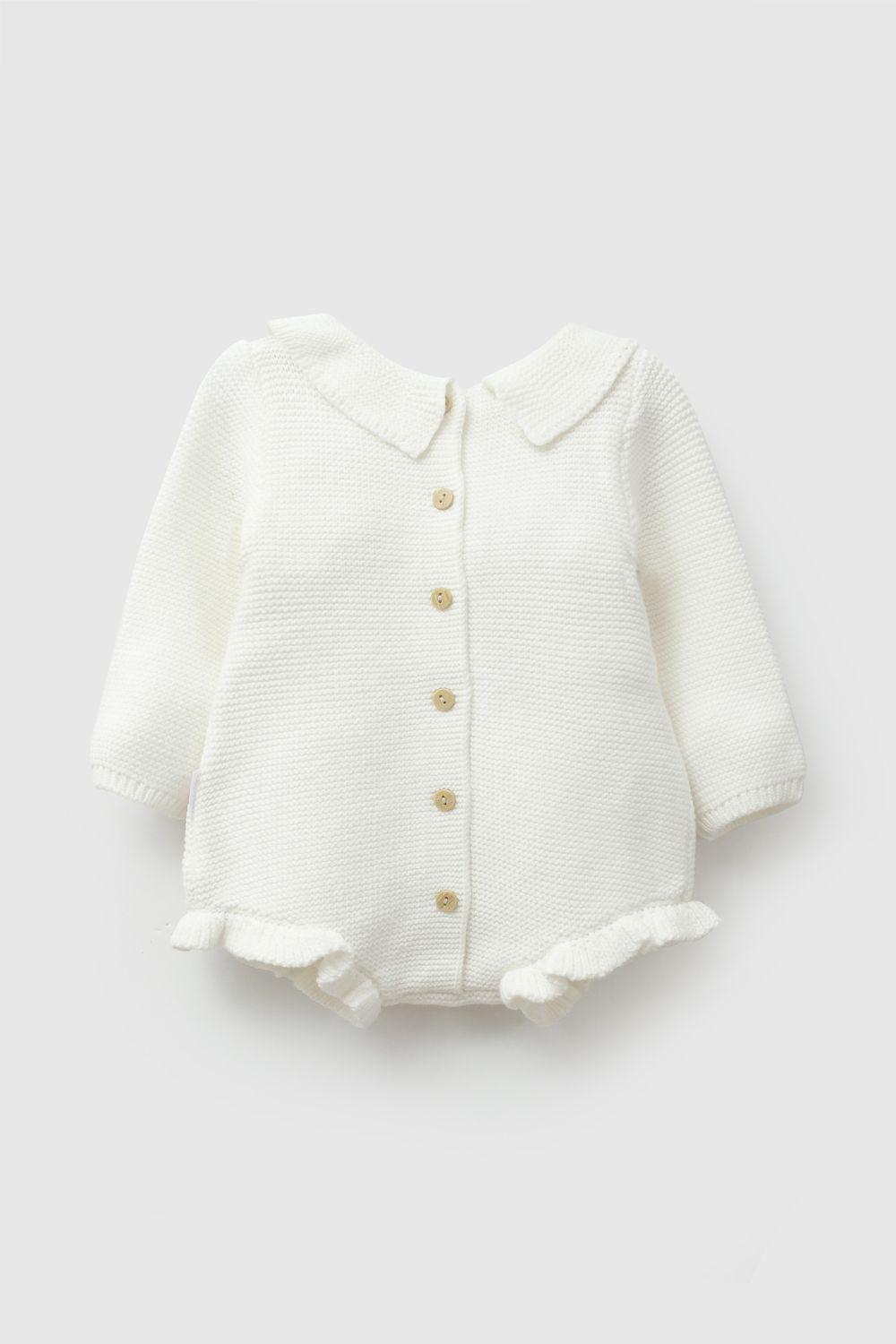 Body Tejido Blanco Niña Rn a 6-9M Colloky-1