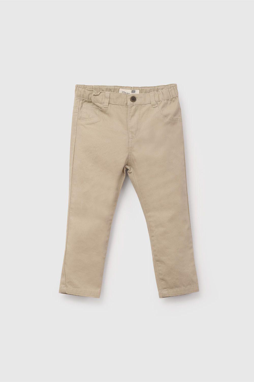 Pantalón Beige Gabardina De Niño PTGB1176V26-0