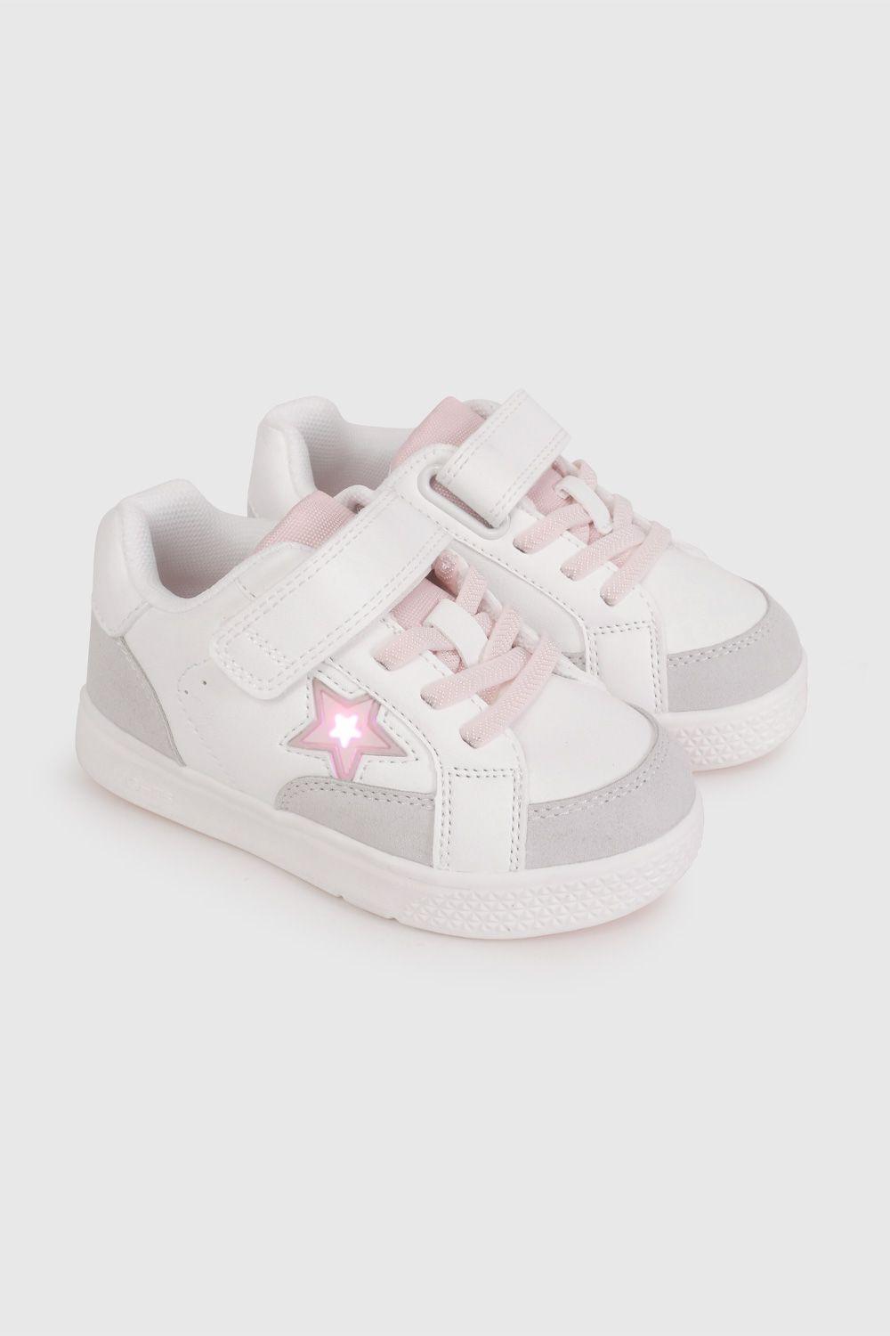 Zapatilla de Luces Blanca con Estrellas 47020210V26-0