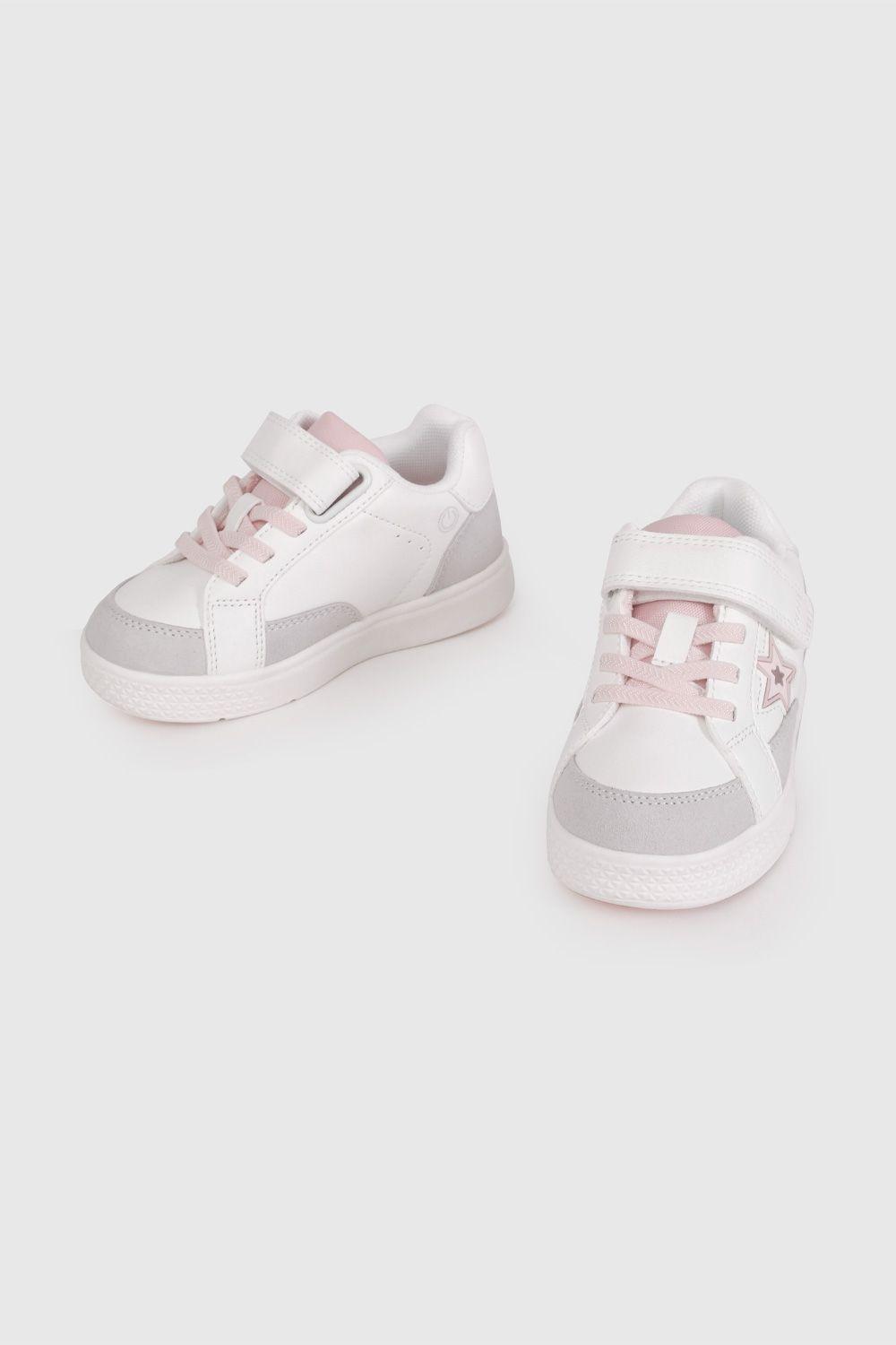 Zapatilla de Luces Blanca con Estrellas 47020210V26-3