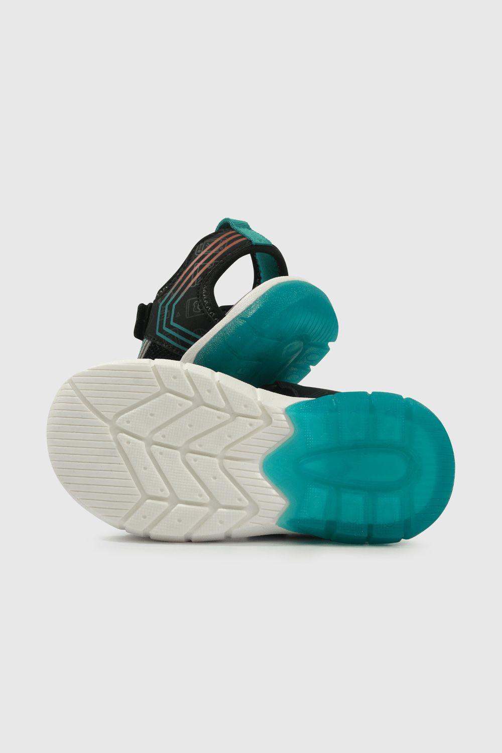 Sandalia Luces Niño Negro 43150201V25-2