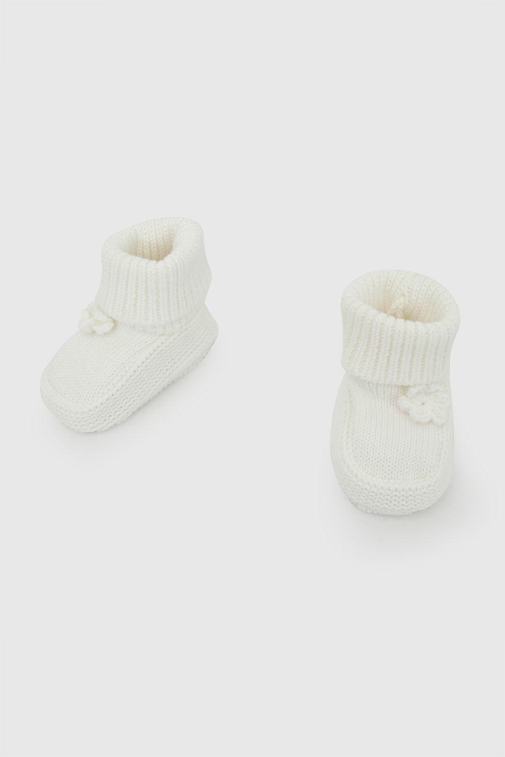 Zapato tejido niña blanco 0/6m - 6/12m-3