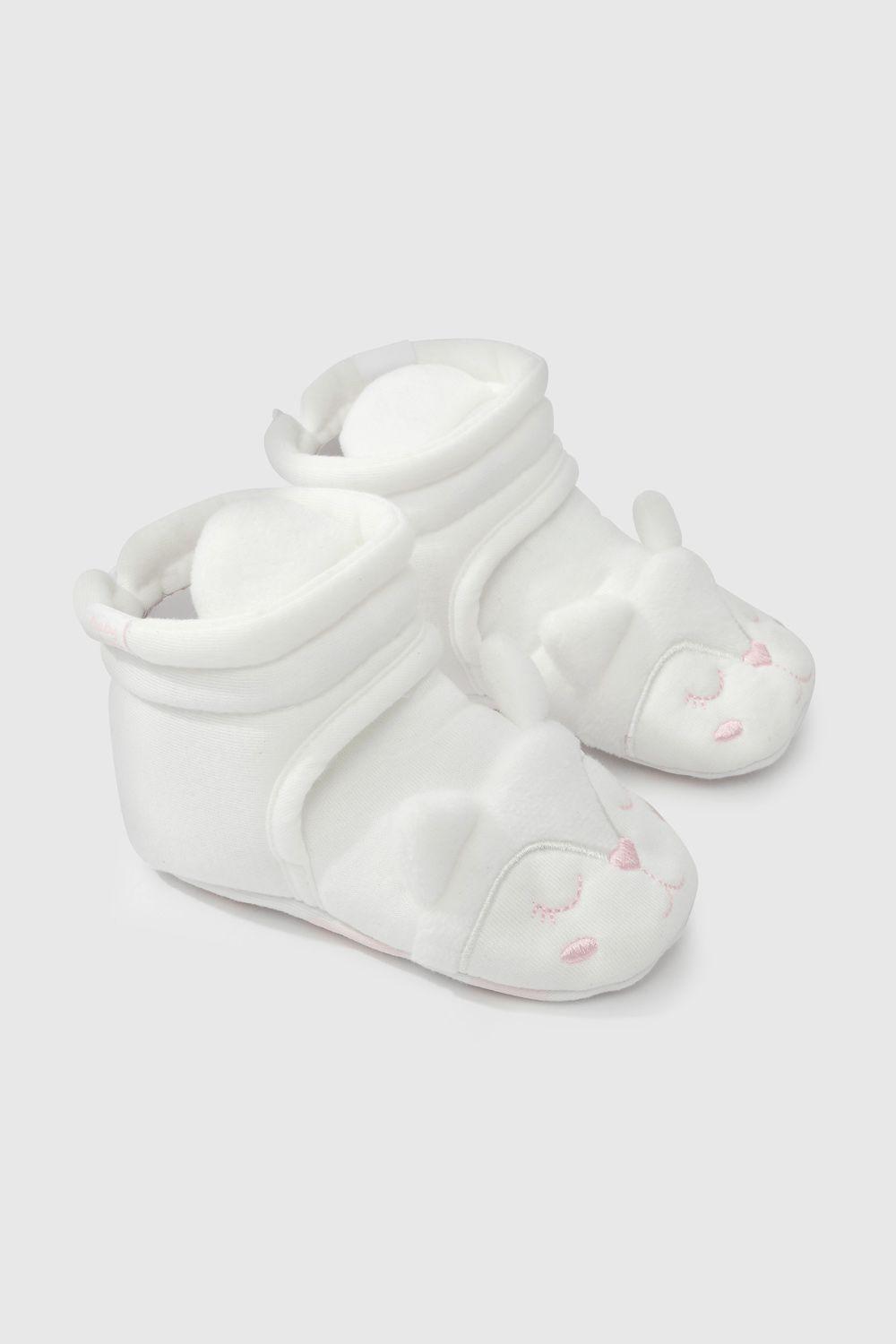 Pantufla Blanca de Niña (18 a 21)-0