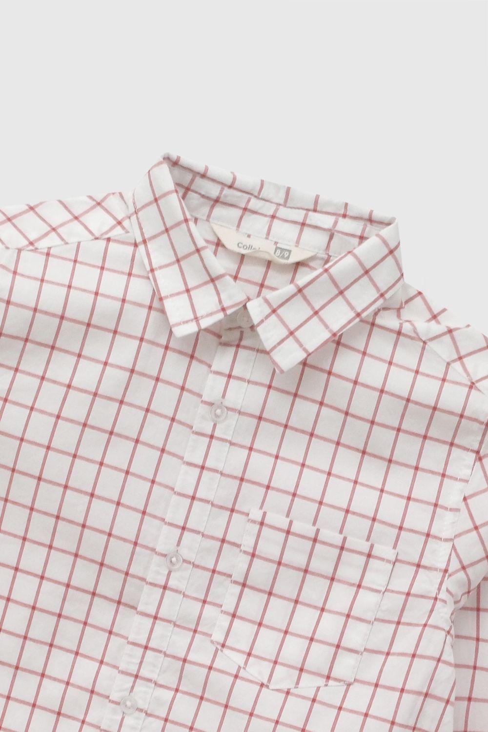 Camisa Popelina Rojo Niño 3-4A a 12-13A Colloky-2