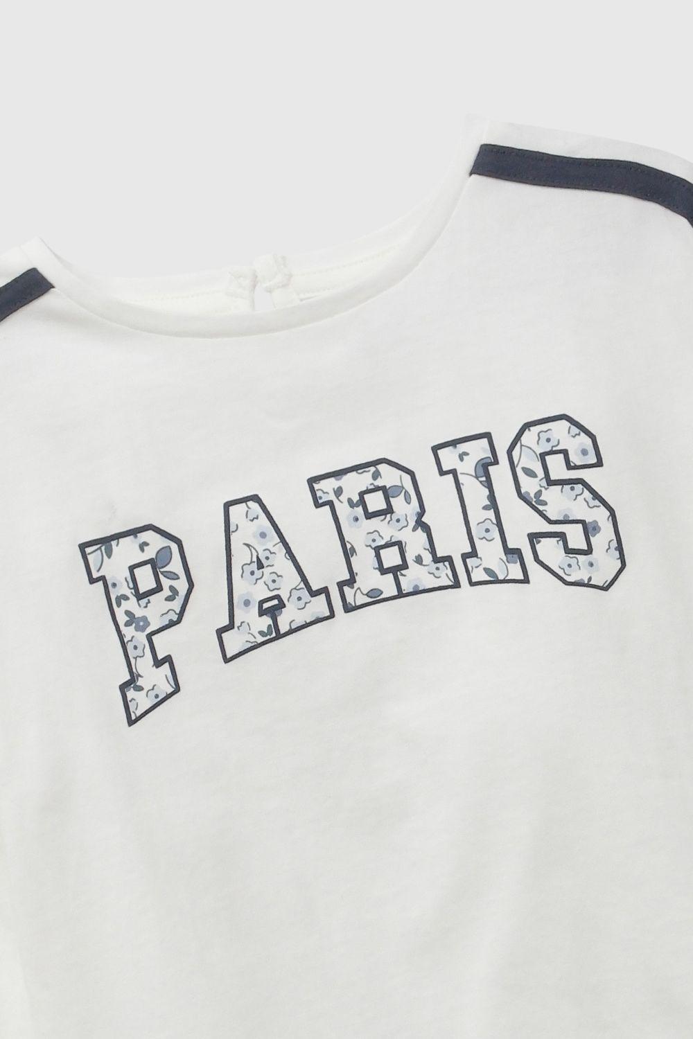 Polera Paris Blanco Niña 6-9M a 4-5A Colloky-3