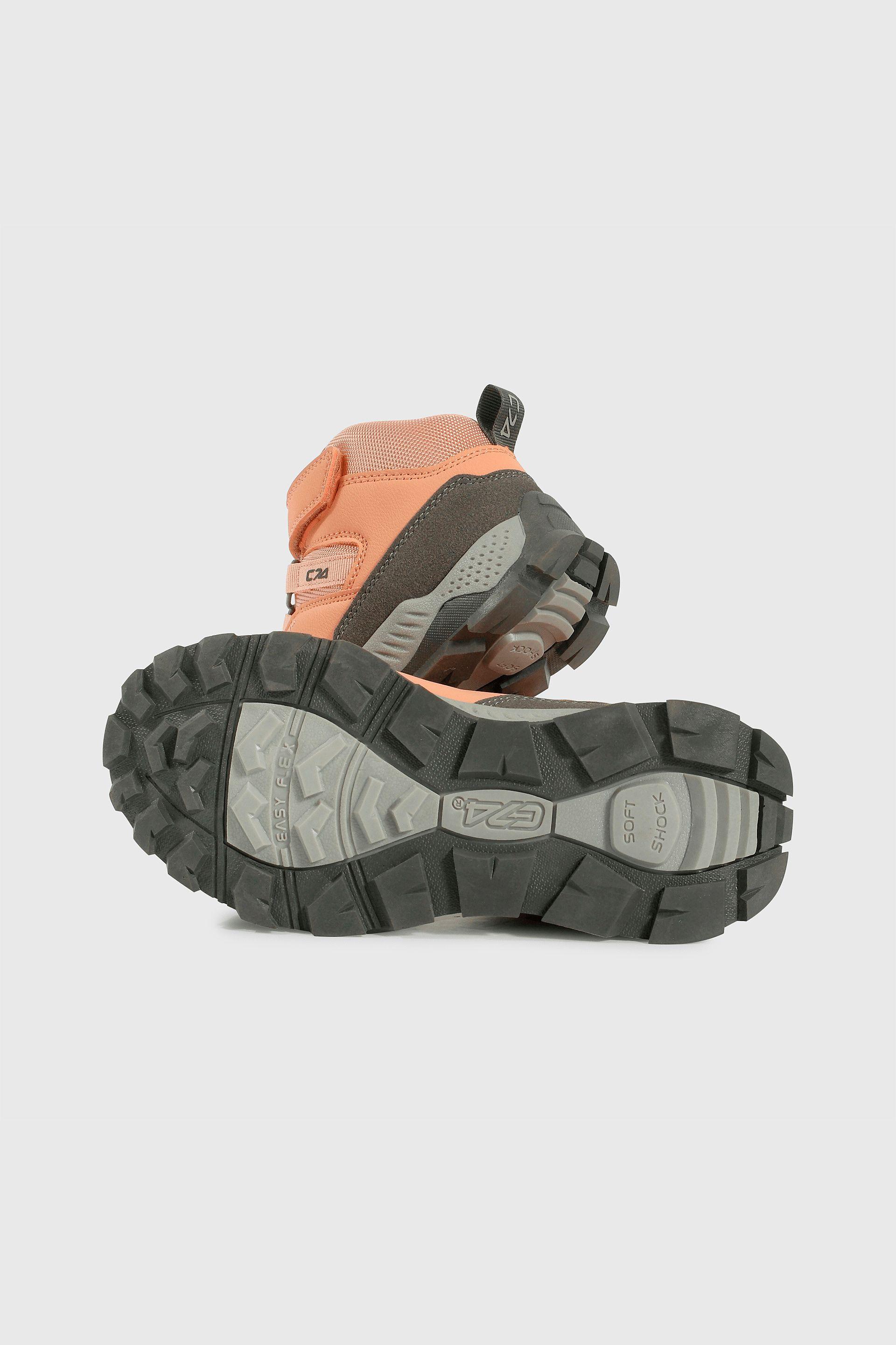 Botín Outdoor Rojo de Niño con Velcro y Cordón Elástico Talla 28 al 38 3607-2