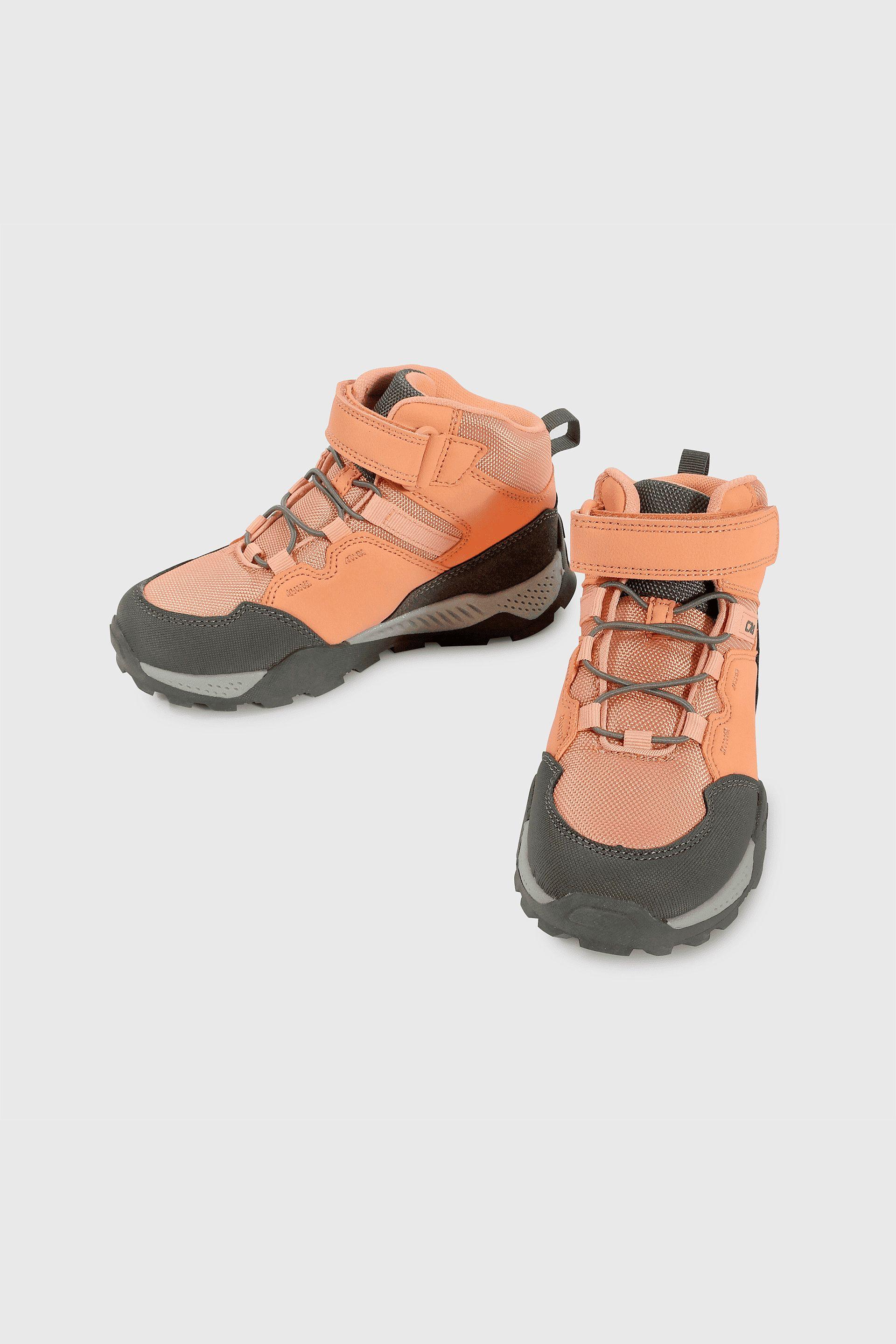 Botín Outdoor Rojo de Niño con Velcro y Cordón Elástico Talla 28 al 38 3607-3