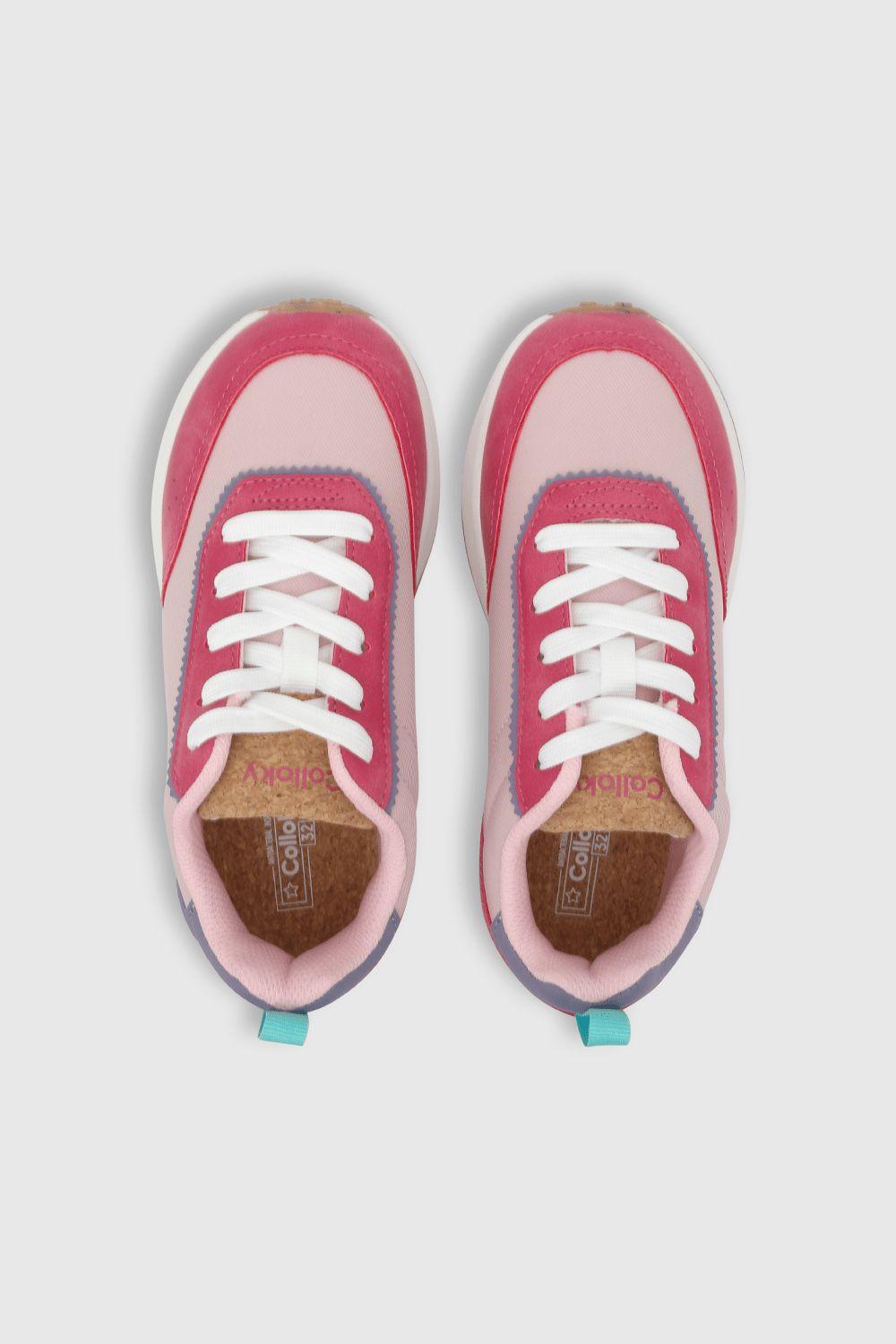 Zapatilla de niña urbana reciclada chicle (28 a 38)-3