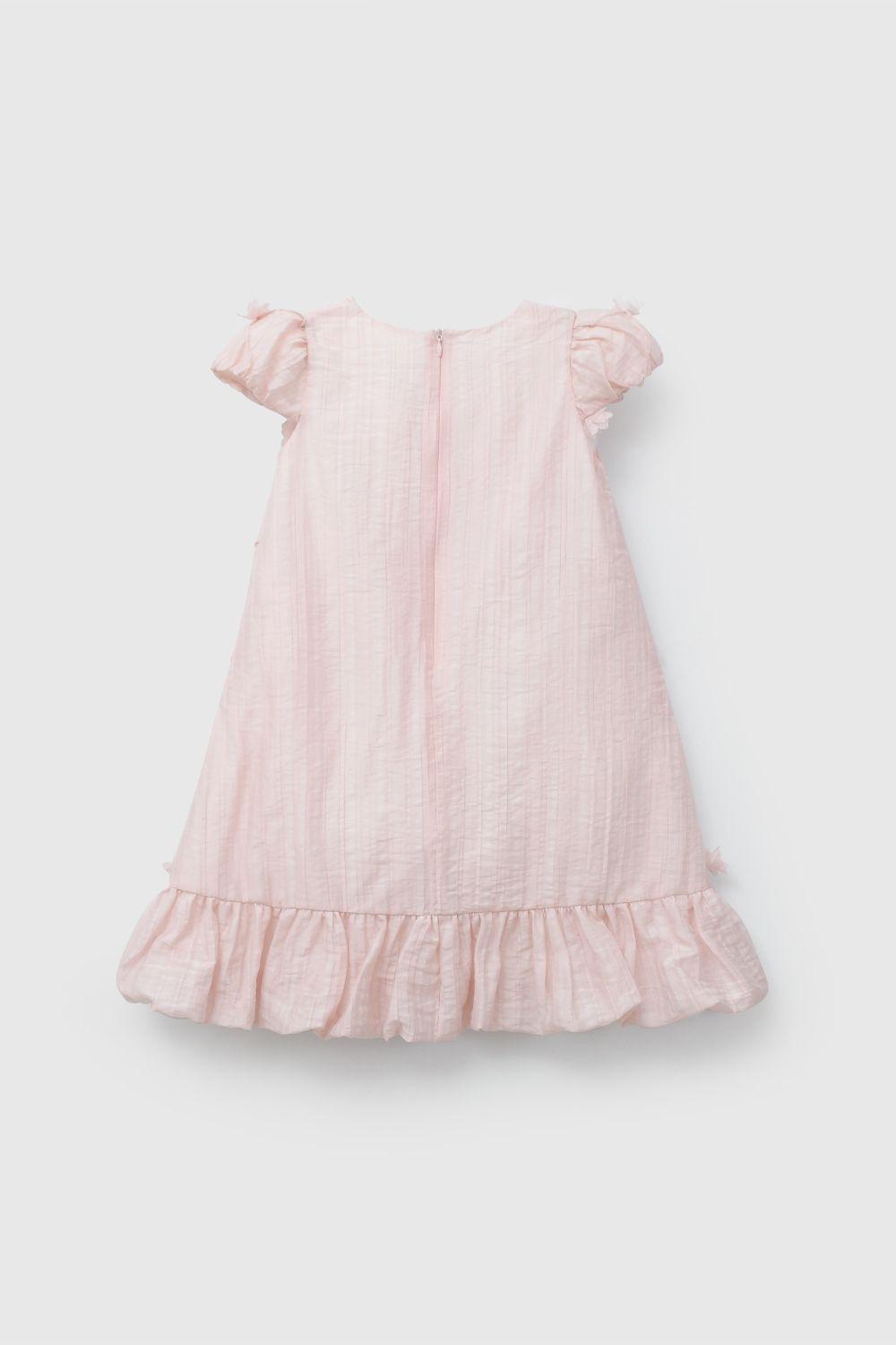 Vestido Rosado Flores de Niña VEVL3030V26-2