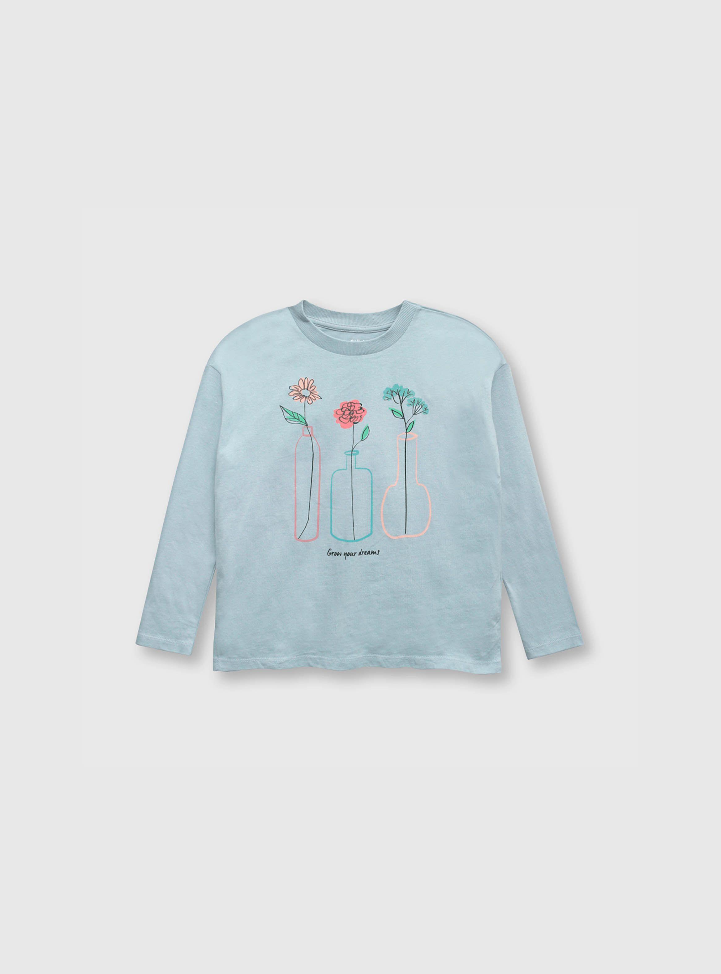 Polera Niña Celeste (2 A 12 Años) Colloky-0