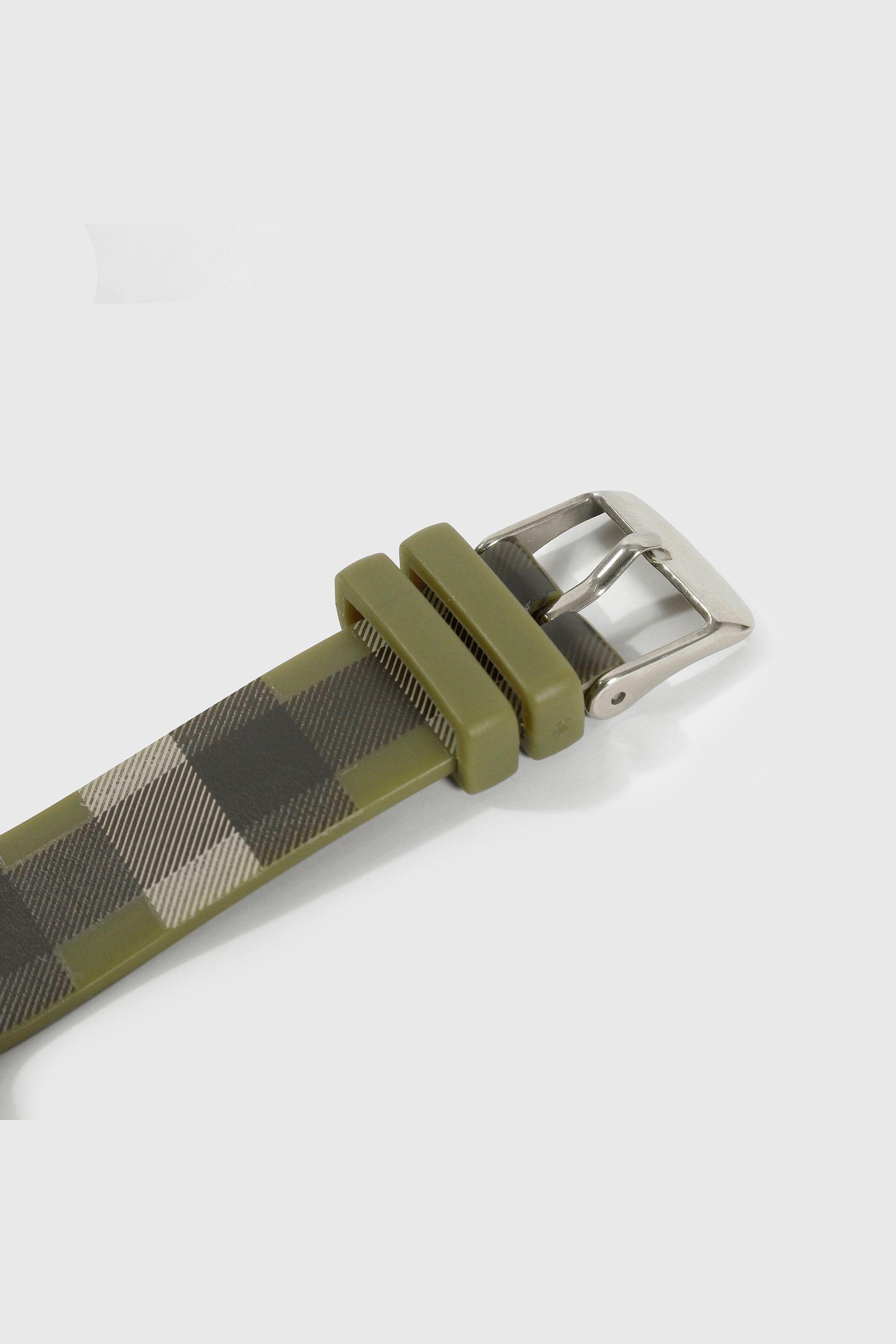 Reloj Digital con Cuadrillé Verde-4